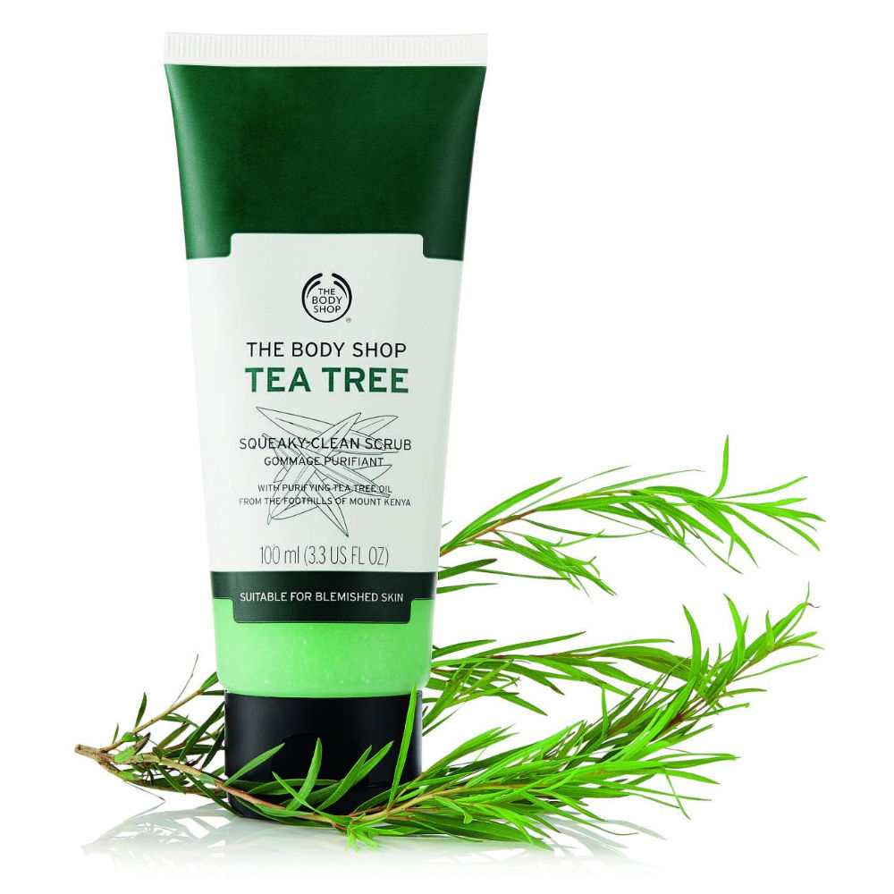 The Body Shop Tea Tree Squeaky-Clean Scrub: Buy The Body Shop Tea Tree  Squeaky-Clean Scrub - BEST FACE SCRUBS IN INDIA FOR OILY SKIN
