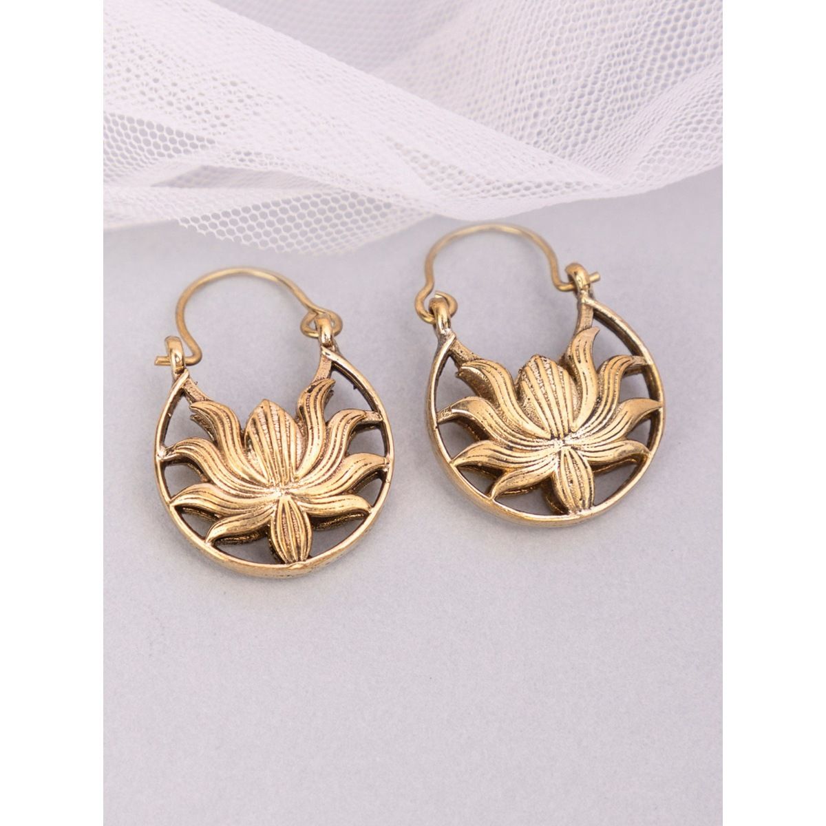 Modern Bohemain Classic Lotus Earrings