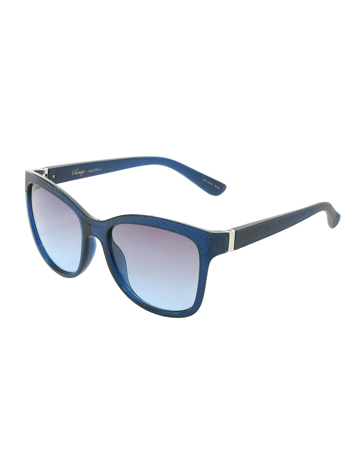 Vintage Women UV Protected Blue Lens Square Sunglasses (56)
