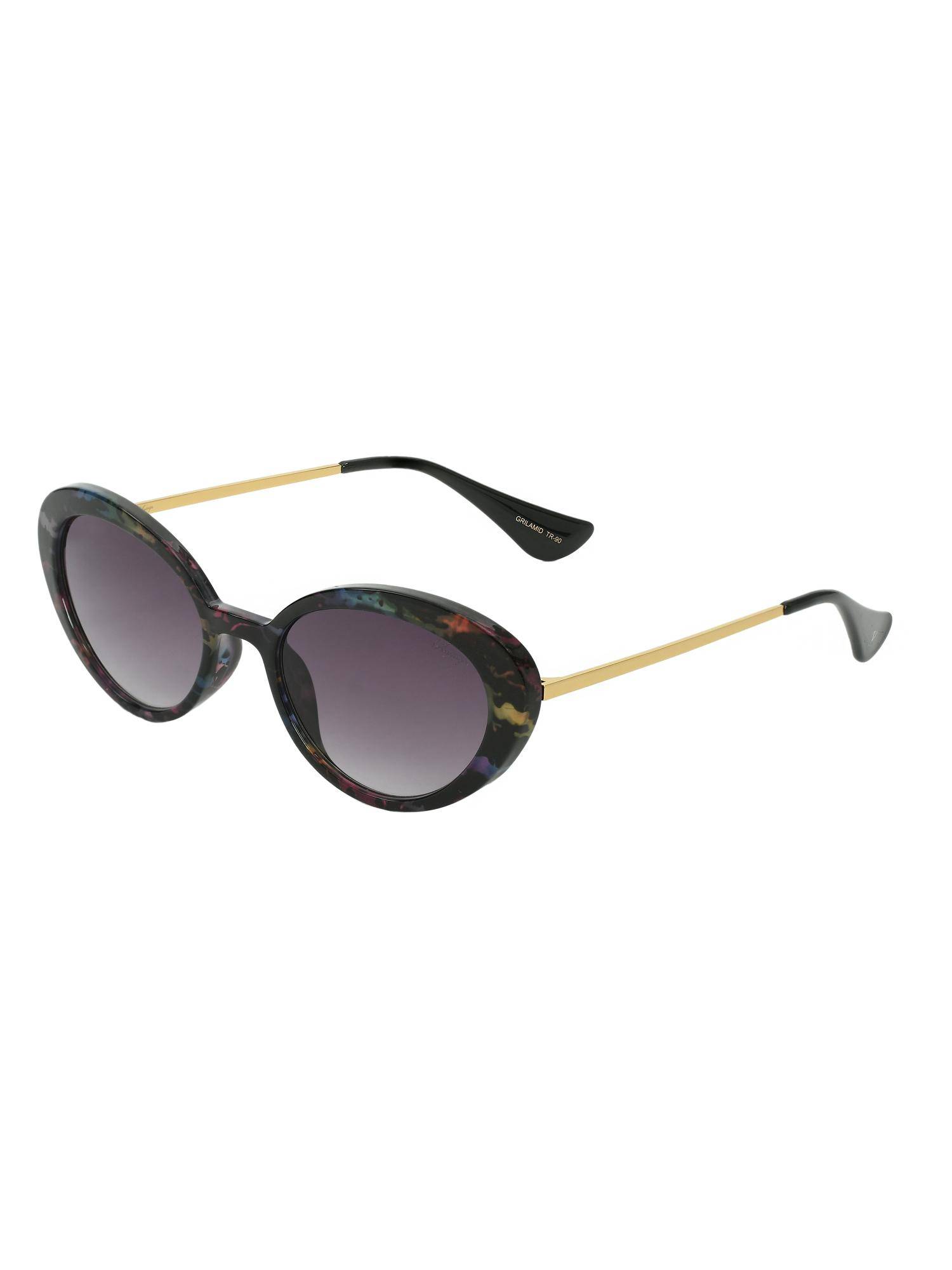 Vintage Women UV Protected Grey Lens Cat Eye Sunglasses (52)