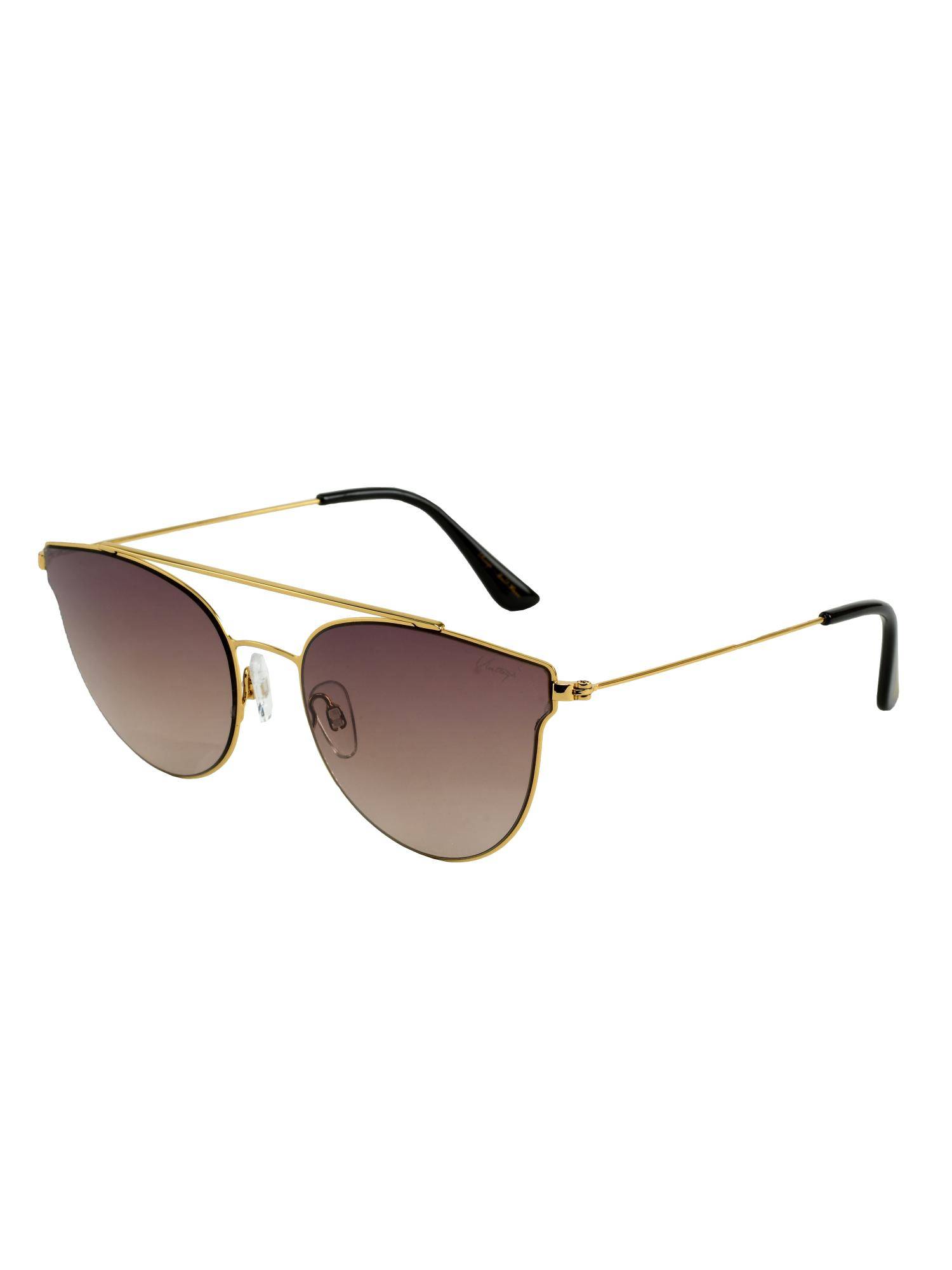 Vintage Unisex UV Protected Brown Lens Square Sunglasses (57)