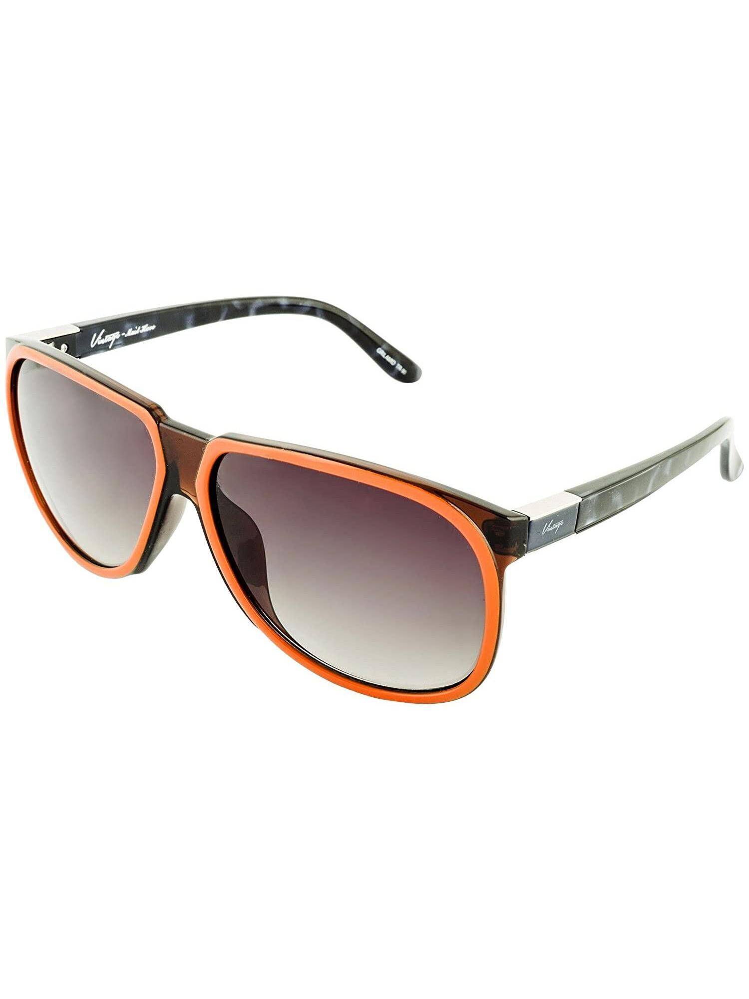 Vintage Unisex UV Protected Grey Lens Pilot Sunglasses (60)