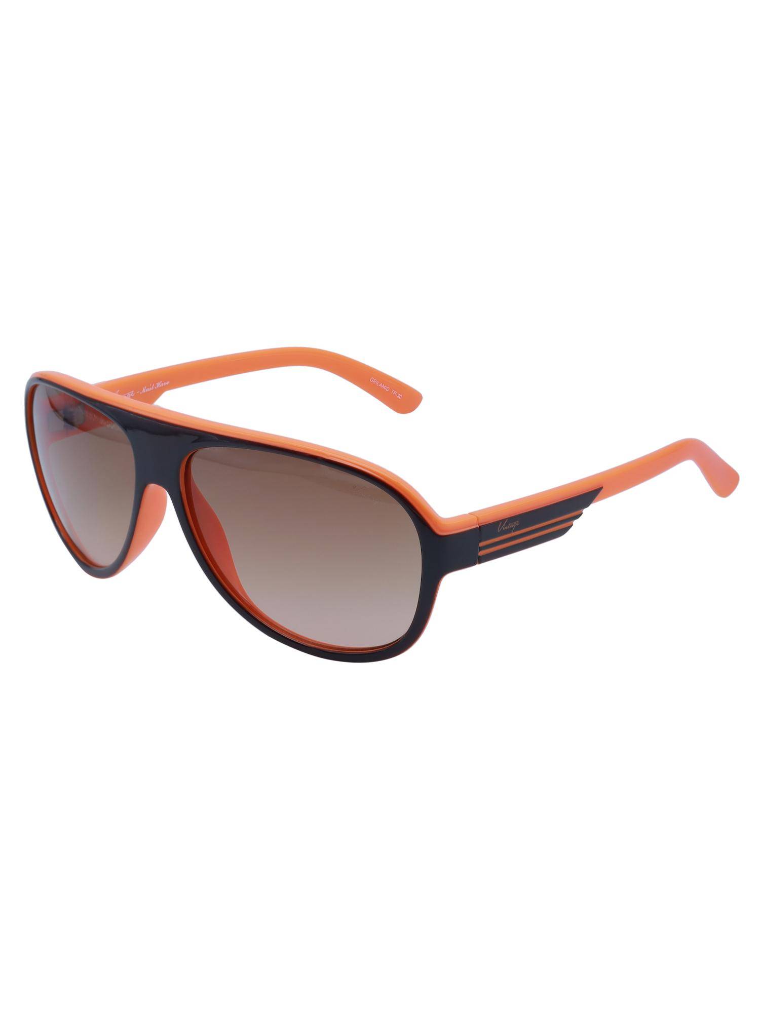 Vintage Unisex UV Protected Brown Lens Pilot Sunglasses (60)