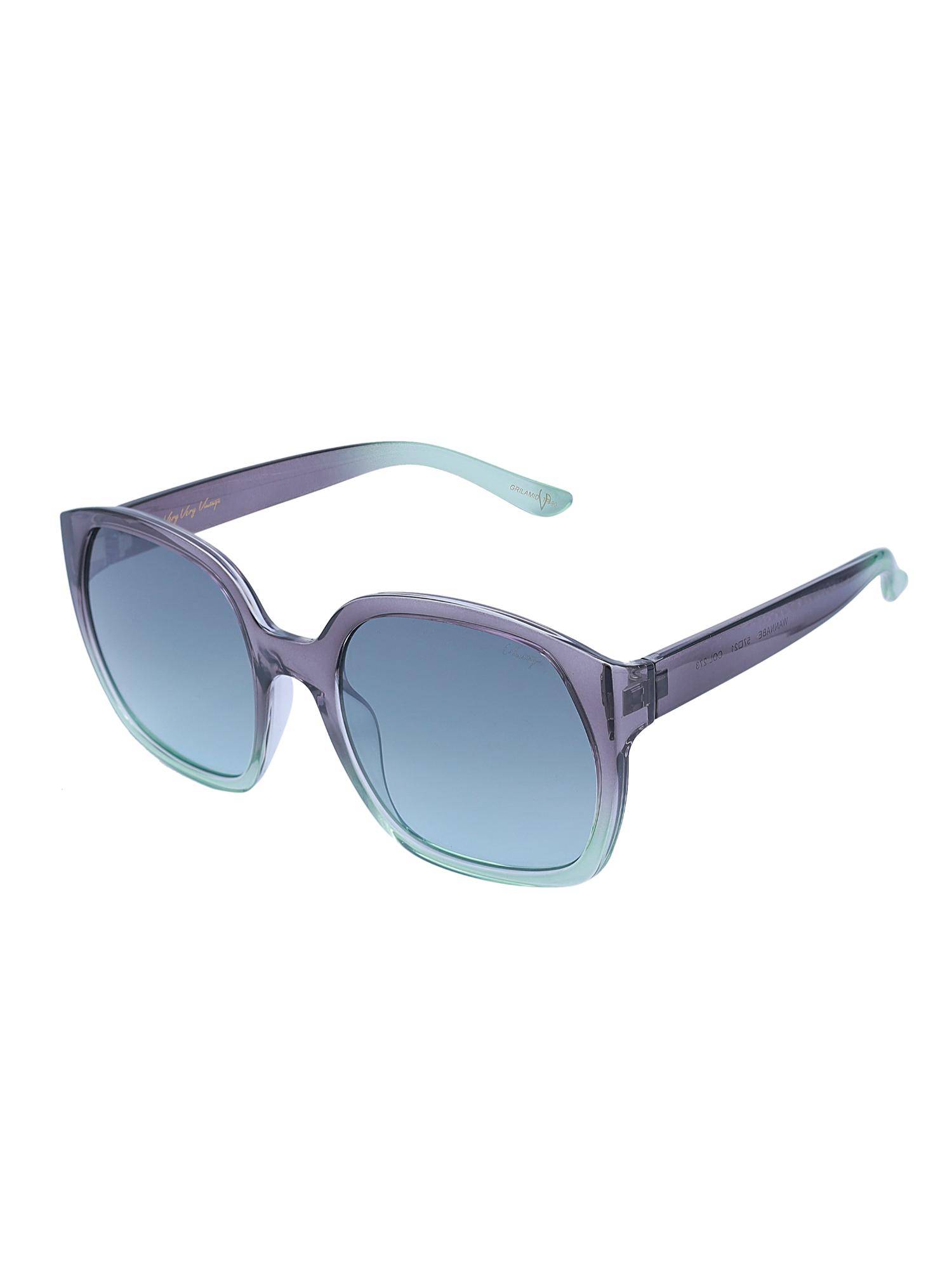Vintage Women UV Protected Blue Lens Butterfly Sunglasses (57)