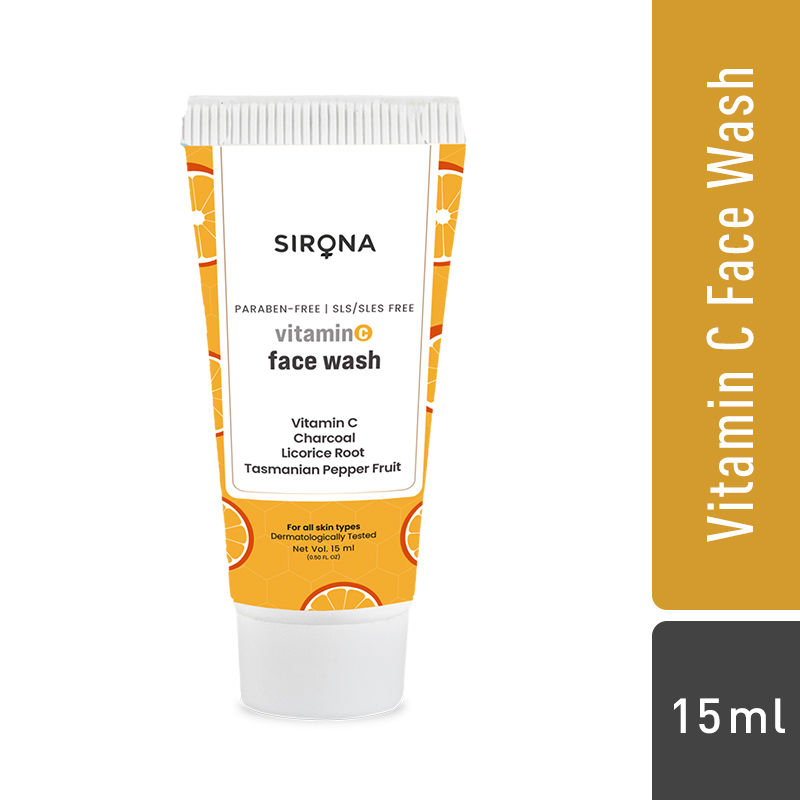 Sirona Vitamin C Face Wash for Men and Women Removes Impurities Soothes Skin & Makes Skin Radiant