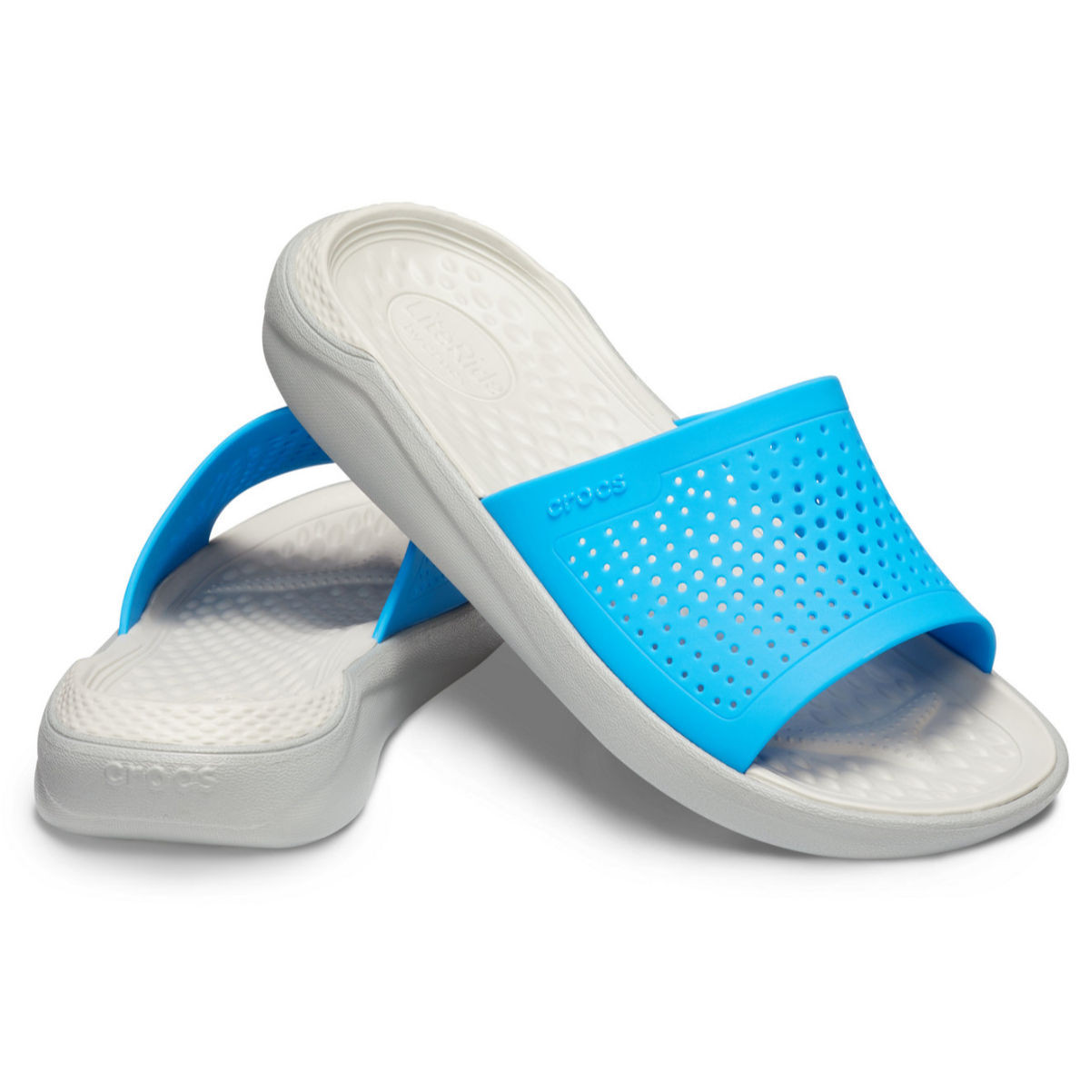 Buy Crocs Literide Blue Unisex Slide (12) Online