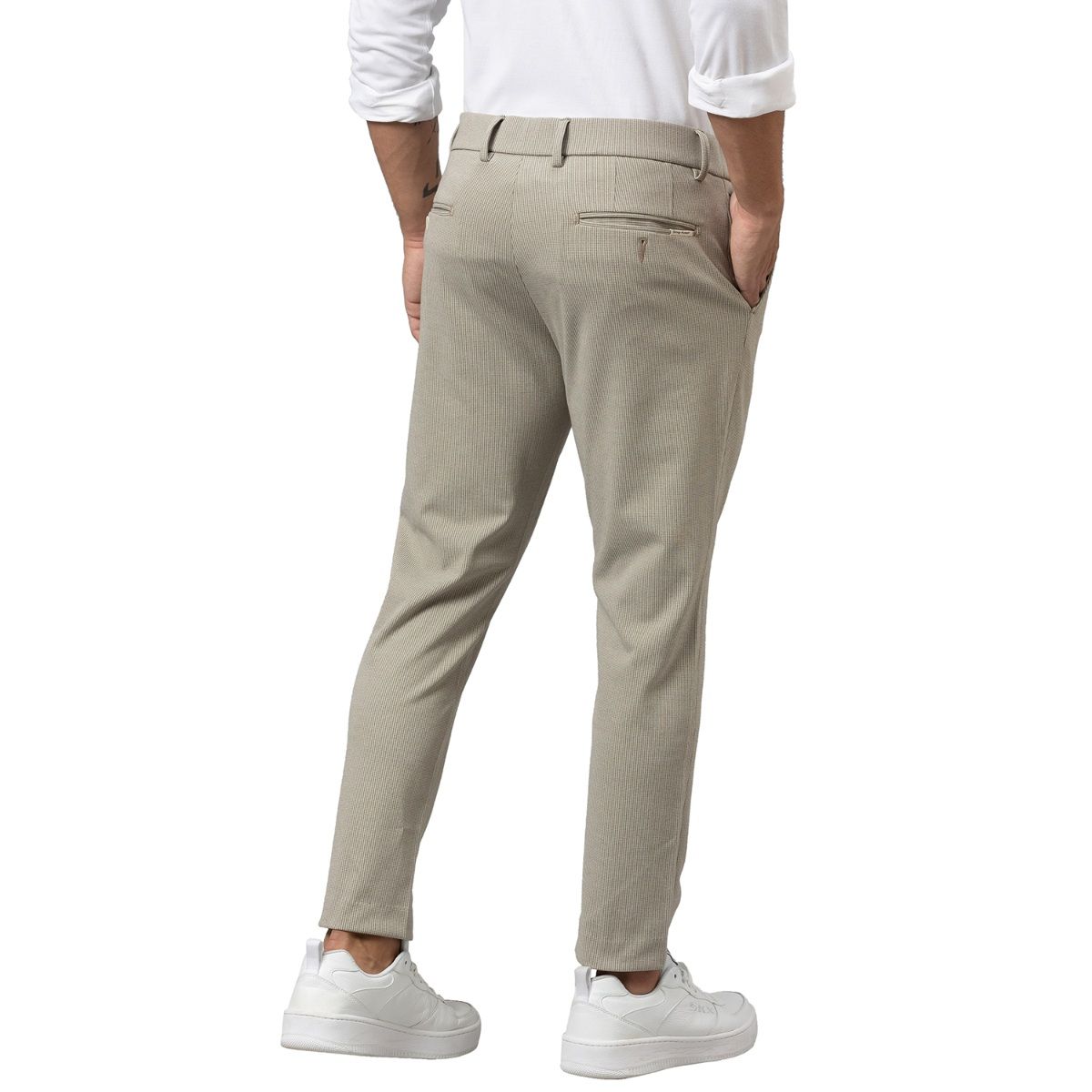 Buy HIGHLANDER Men Powder Blue Chinos Crop Fit Trousers - Trousers for Men  5387863 | Myntra