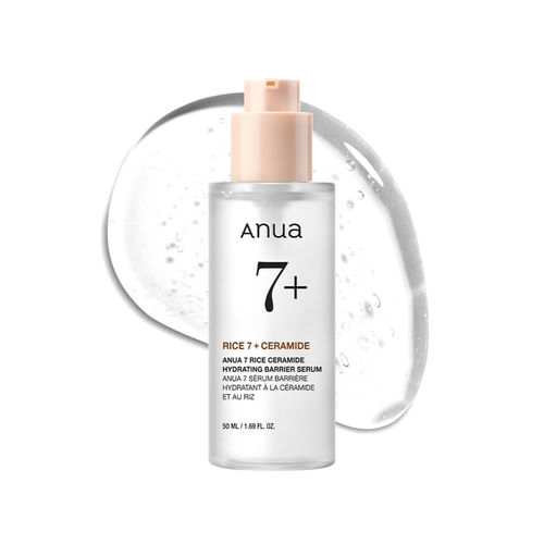 Anua Rice Ceramide Hydrating Barrier Serum with Ceramide Hyaluronic  Acid For Korean Glass Skin