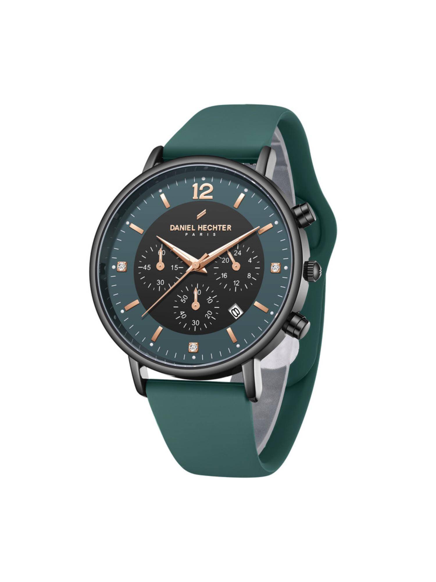 Daniel Hechter Men Paris Picpus Green Dial Analog Watch - DHM1045 (M)