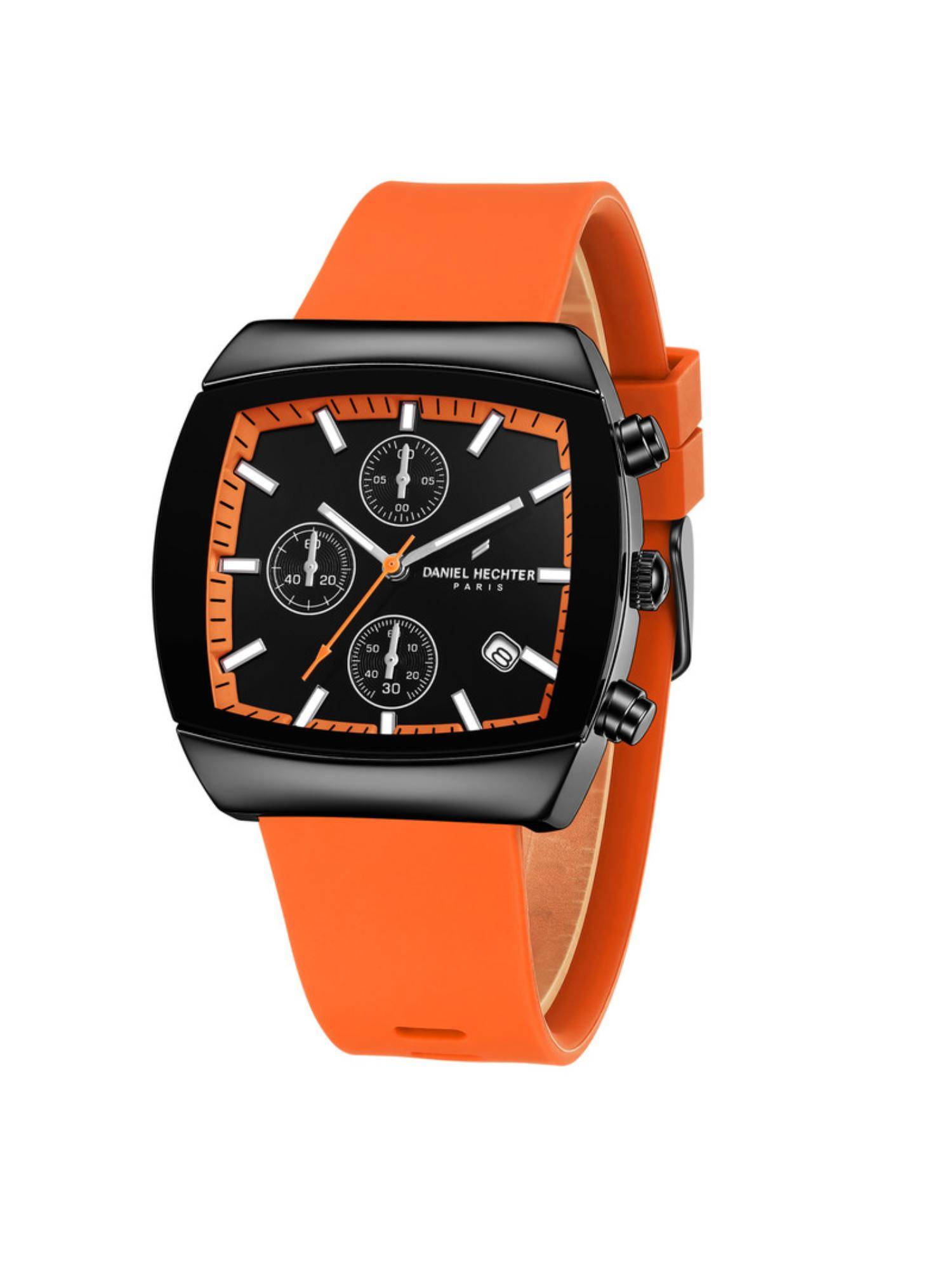 Daniel Hechter Men Paris Boucicault Black Dial Analog Watch - DHM1046 (M)