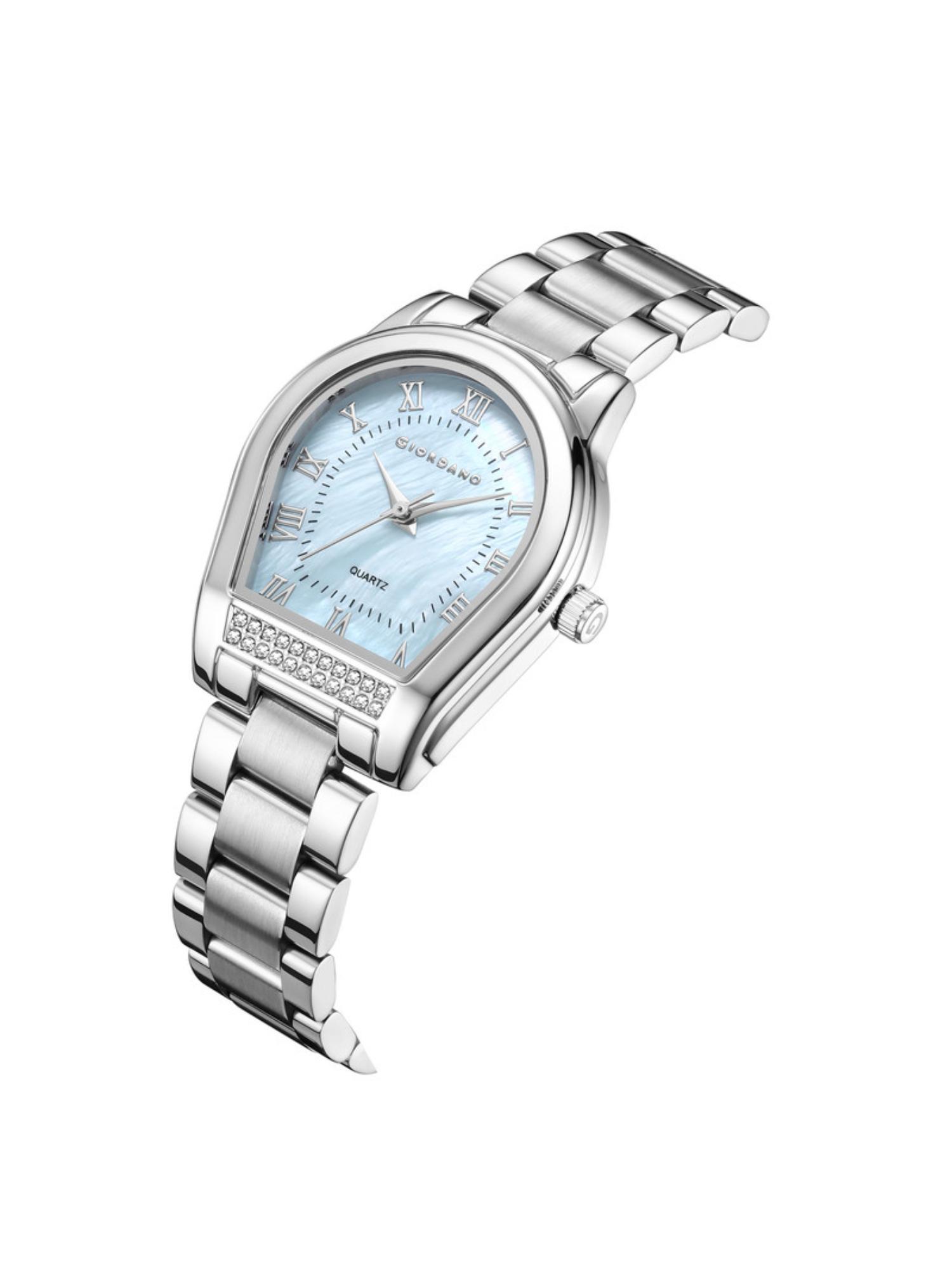 Buy Giordano Women Mother Of Pearl Blue Dial Analog Watch - GZ
