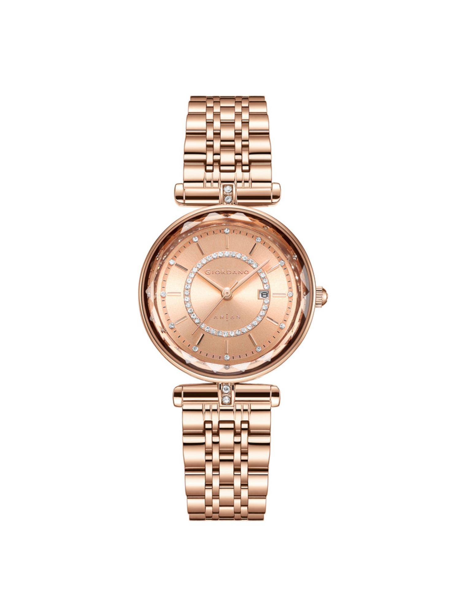 Giordano Women Arias Rose Gold Dial Analog Watch - GZ-60173 (M)
