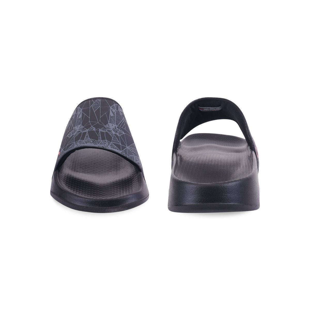 All black sliders online mens