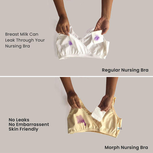 Buy Morph Leak Proof Nursing Bra (32 B, White) at