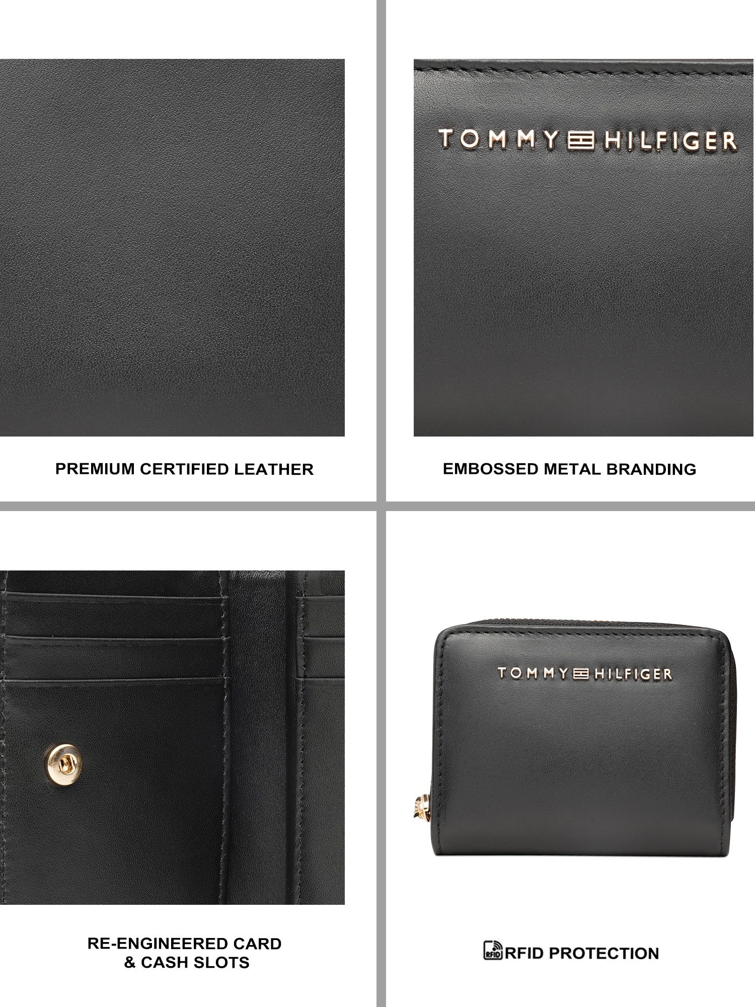 Buy Tommy Hilfiger Women's Small Zip Around Wallet Shiloh - Black