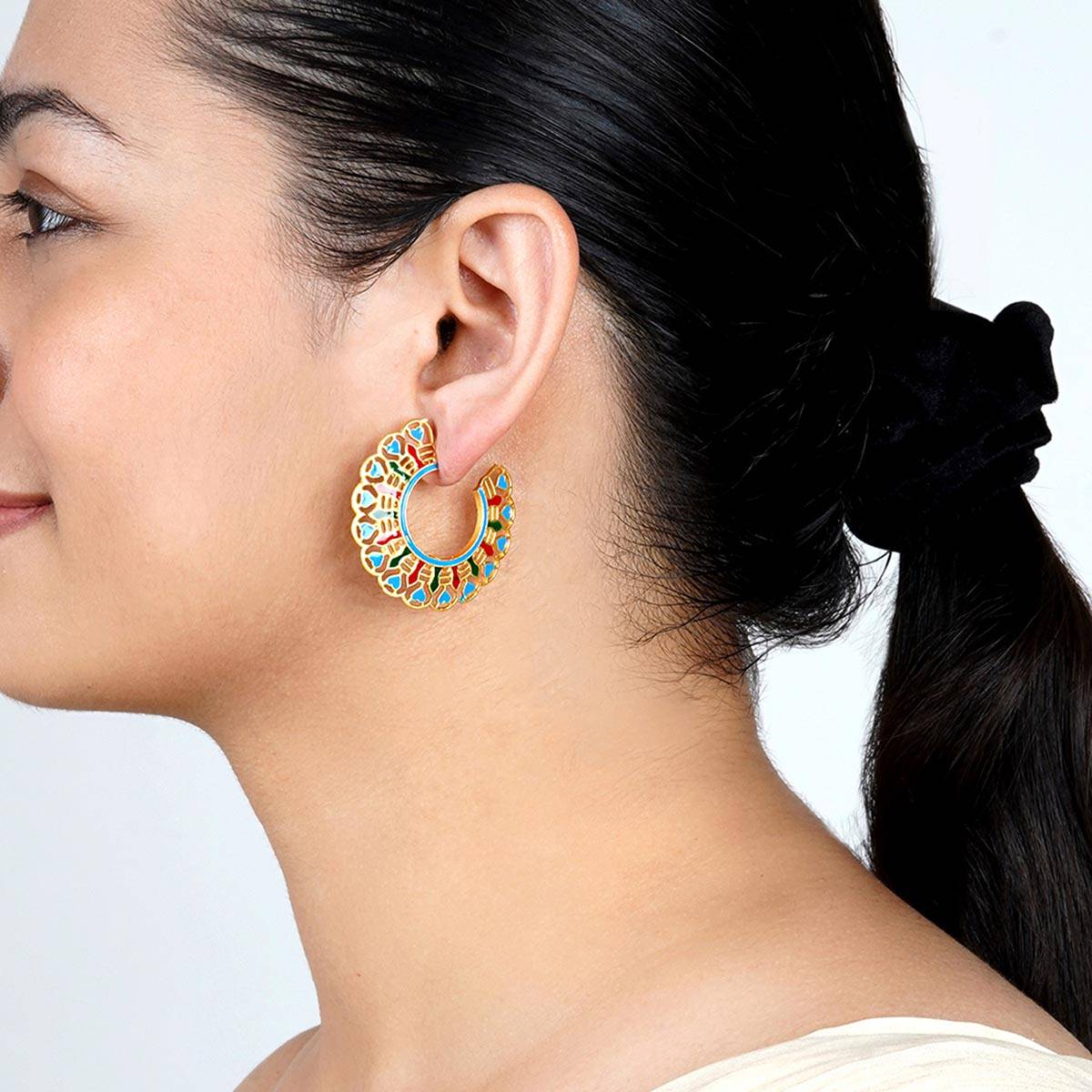 Teejh Aamani Blue Earrings
