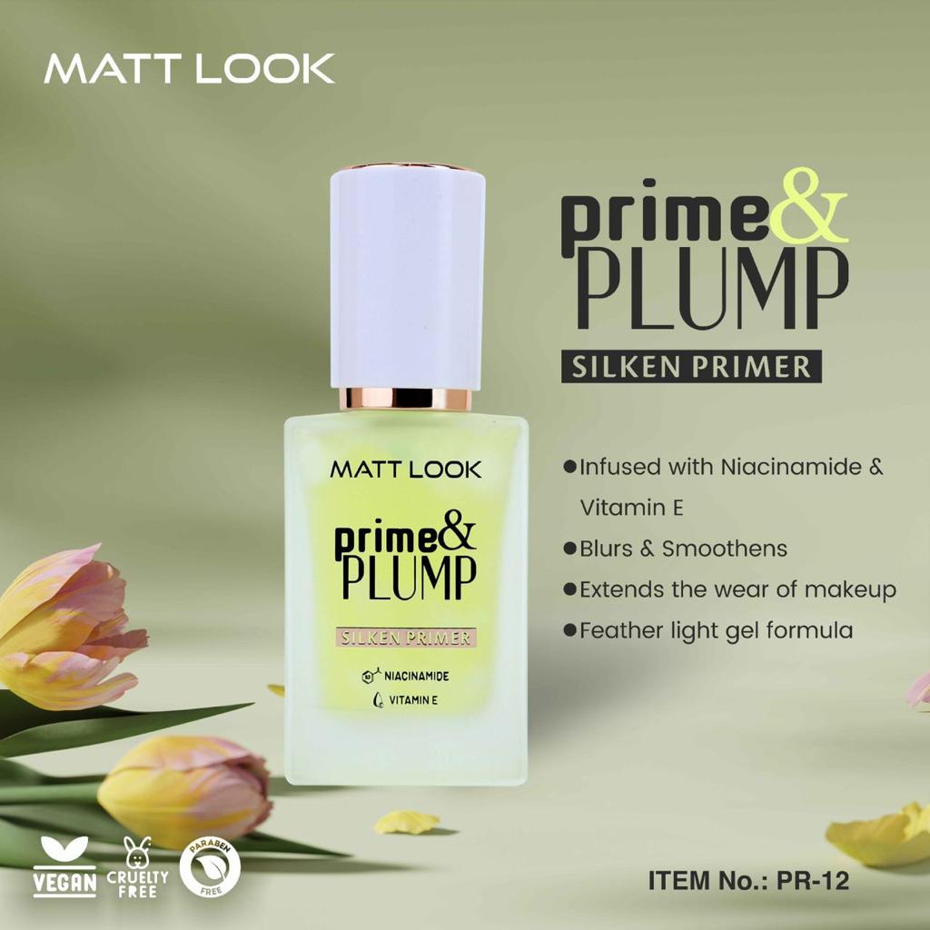 Buy Matt look Prime & Plump Silken Poreless Primer For Face Makeup Online