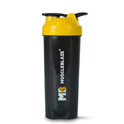 Buy MuscleBlaze Unleash the Zidd Shaker Bottle Yellow and Black