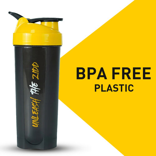 Buy MuscleBlaze Unleash the Zidd Shaker Bottle Yellow and Black