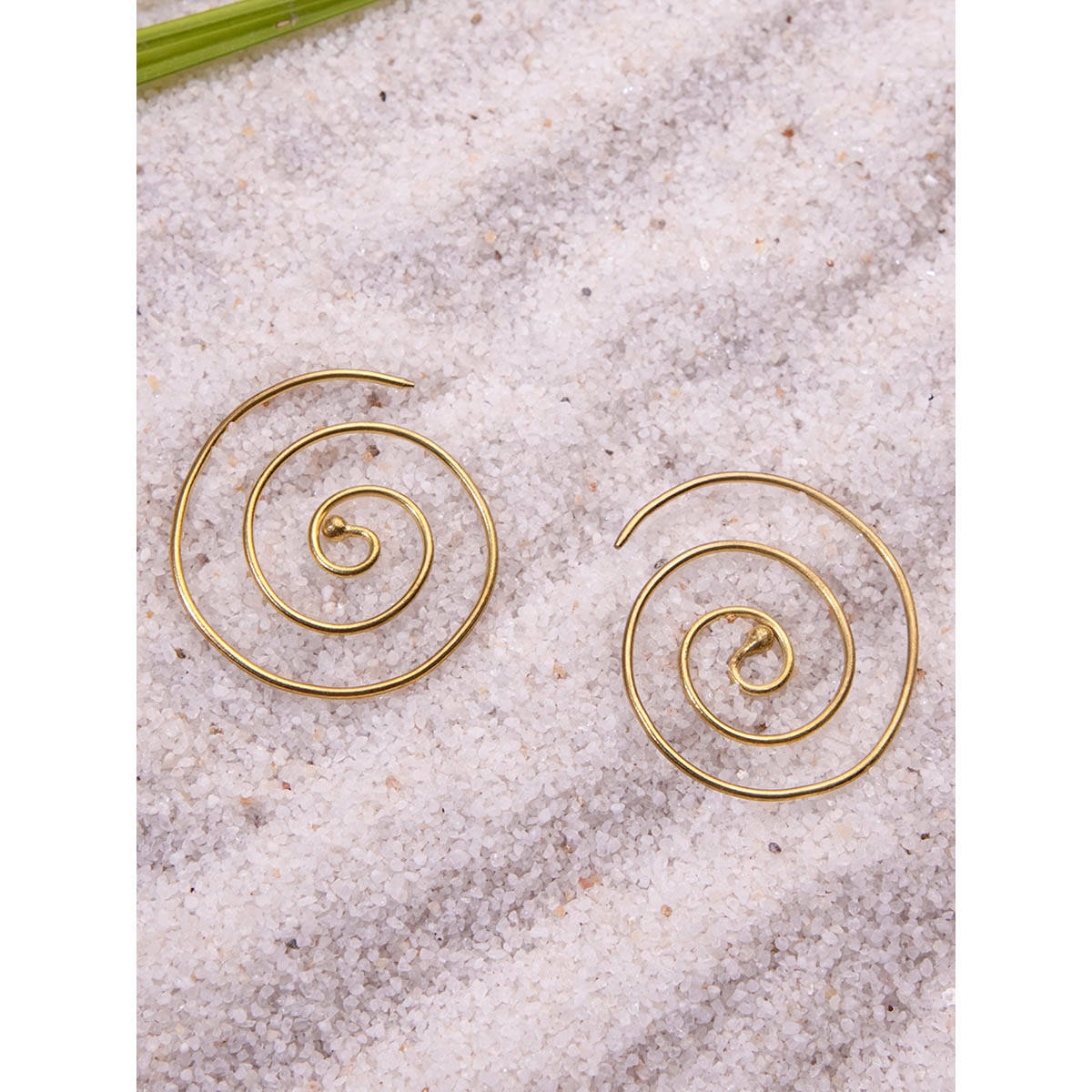 Studio One Love Boho Chic Earrings Made of Brass in Gold Color