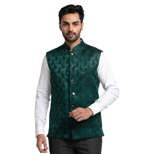Buy Raymond Dark Green Waistcoat Online