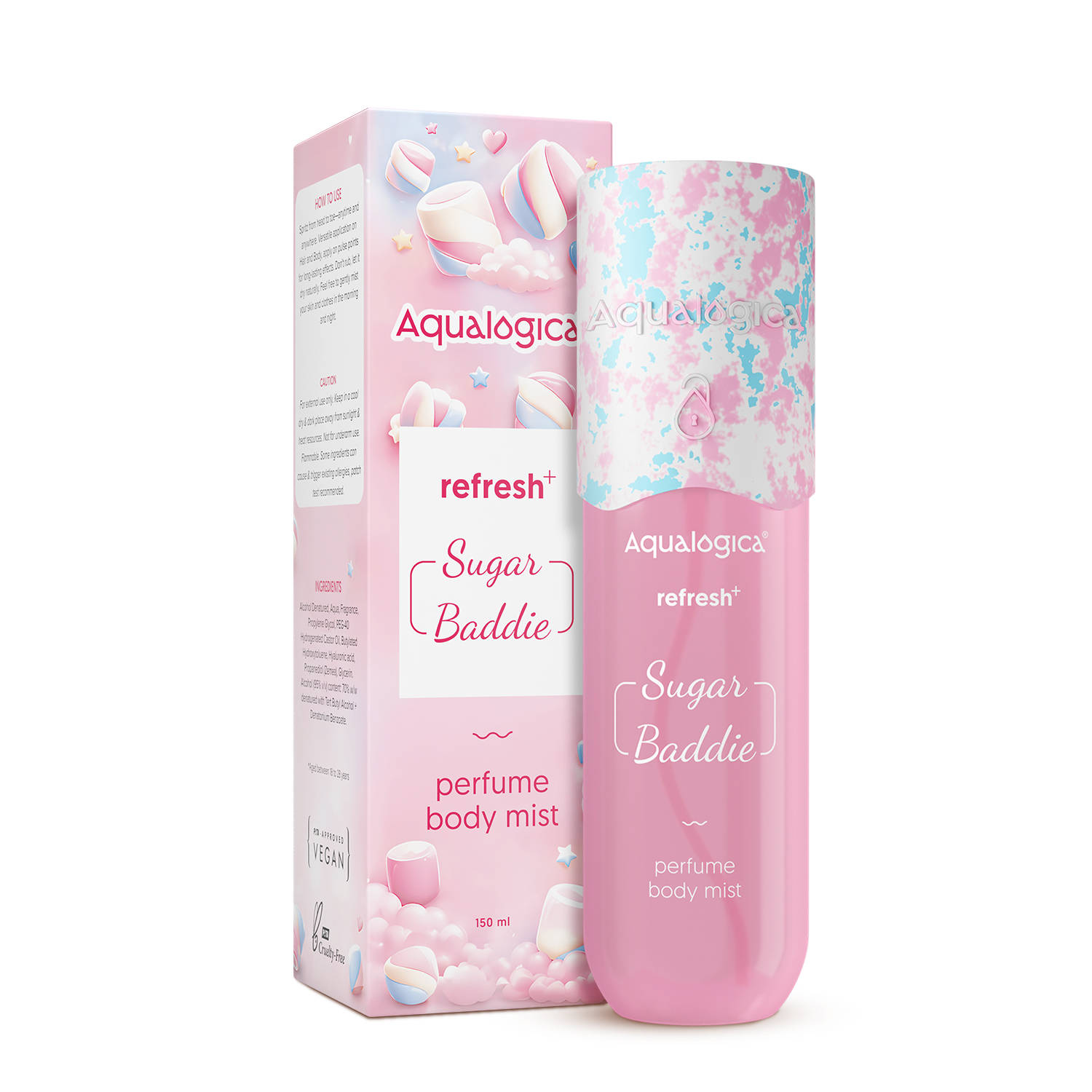 Aqualogica Refresh+ Sugar Baddie Perfume Body Mist - view 8