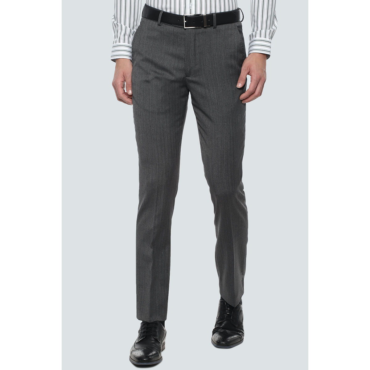 Louis Philippe Grey Formal Trouser Buy Louis Philippe Grey Formal Trouser  Online at Best Price in India  NykaaMan