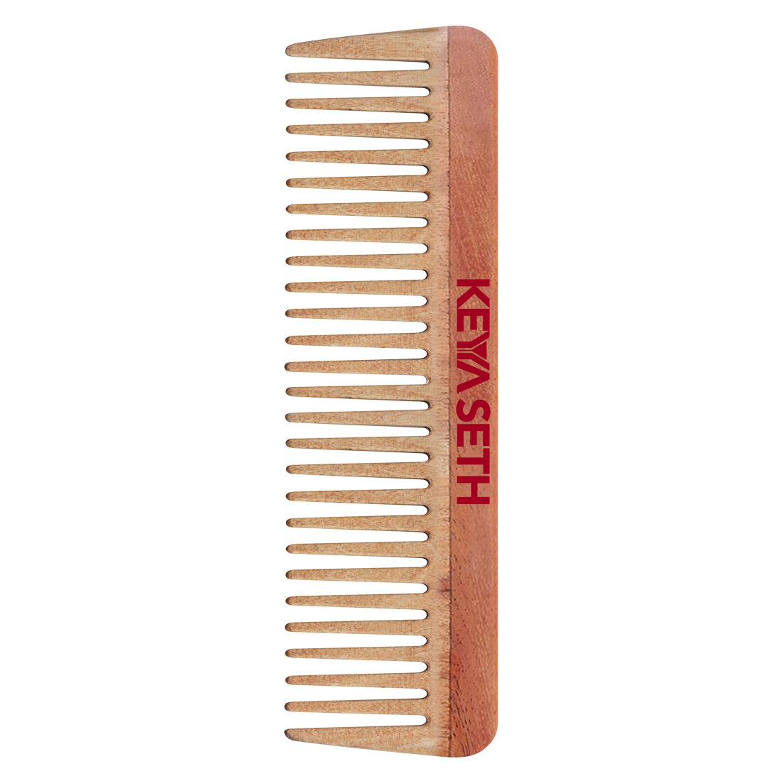 Keya Seth Neem Wooden Comb Wide Tooth For Hair Growth For Men & Women All Purpose - Large