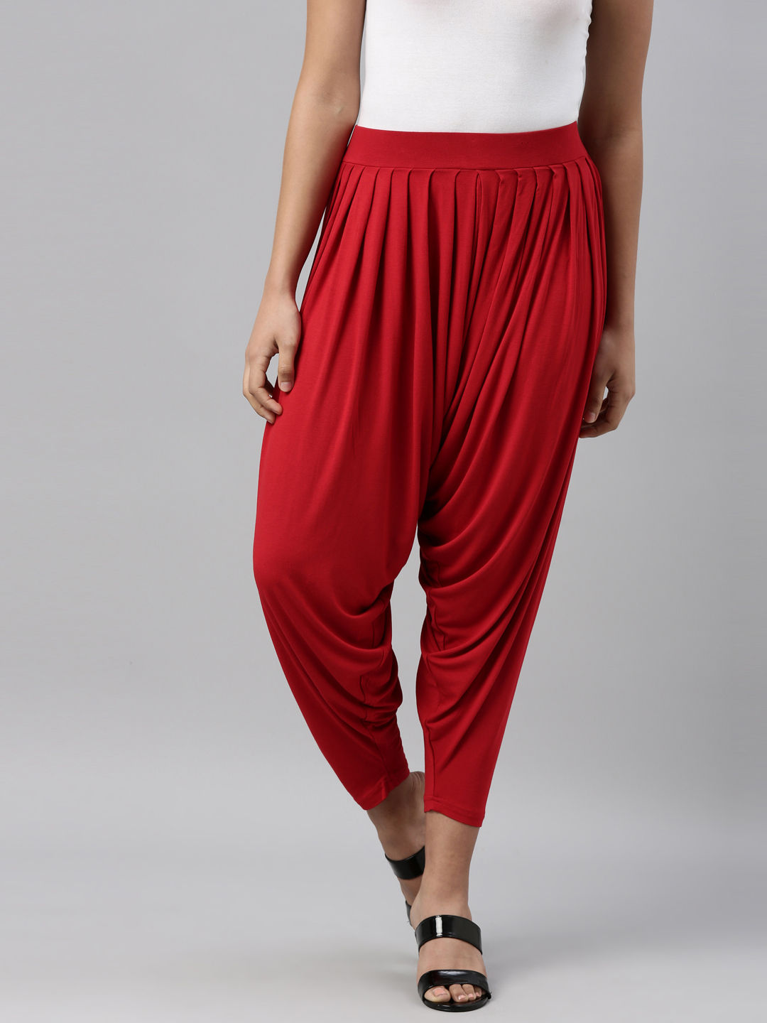 Buy JCSS Yellow & Red Patiala Pants - Pack Of 2 for Women Online @ Tata CLiQ