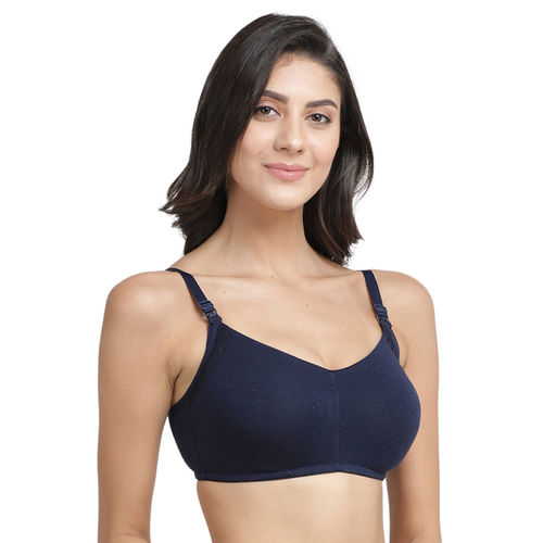 Buy Inner Sense Organic Cotton Antimicrobial Soft Nursing Bra With  Removable Pads - Pack Of 3 -Nude Online