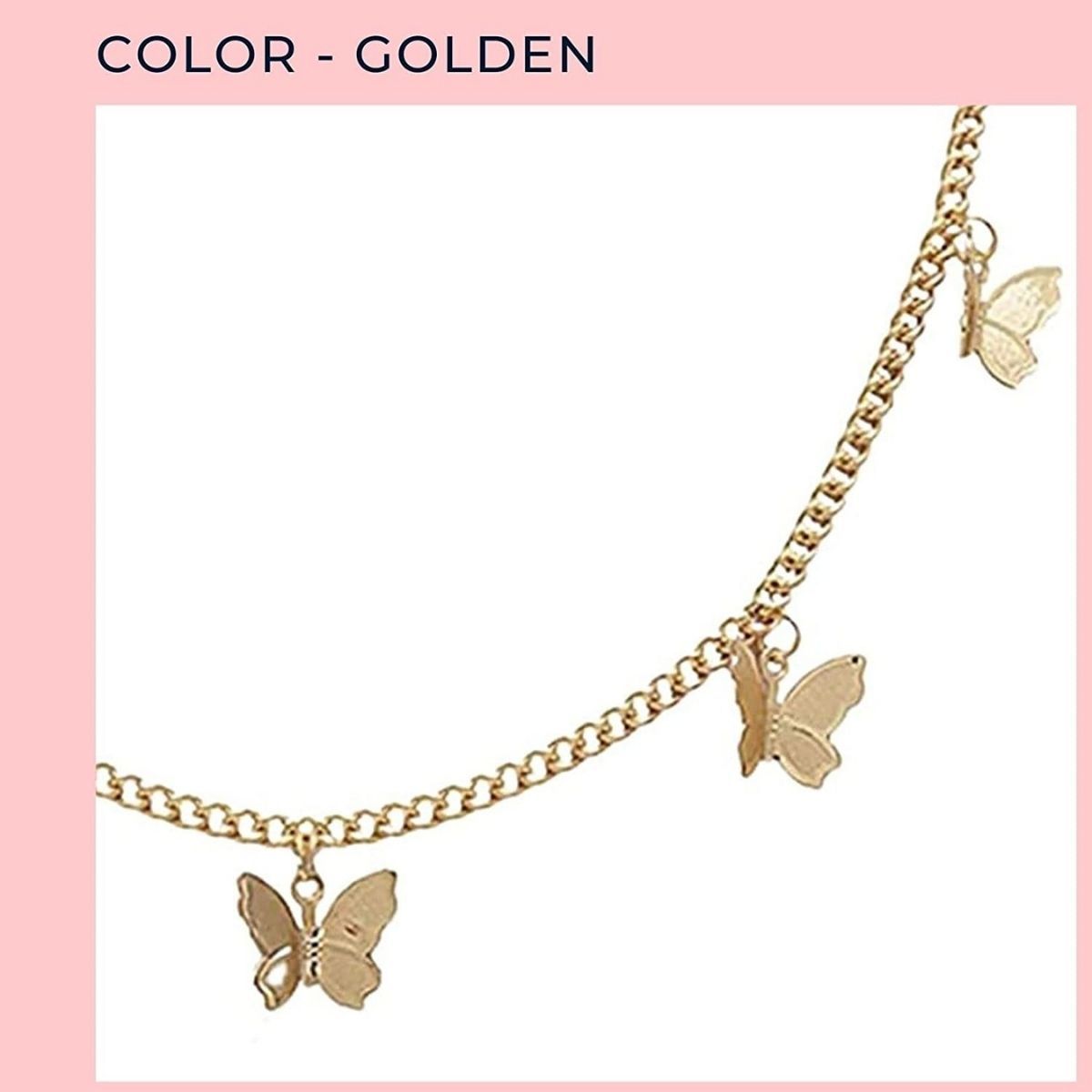Amazon.com: JONKY Rhinestone Choker Necklace Butterfly Pendant Necklaces  Chain Sparkly Tennis Necklace Fashion Party Jewelry for Women and Girls ( Gold) : Clothing, Shoes & Jewelry