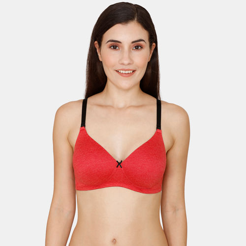 Buy Zivame Fashion Padded Non Wired 3/4th Coverage T-Shirt Bra