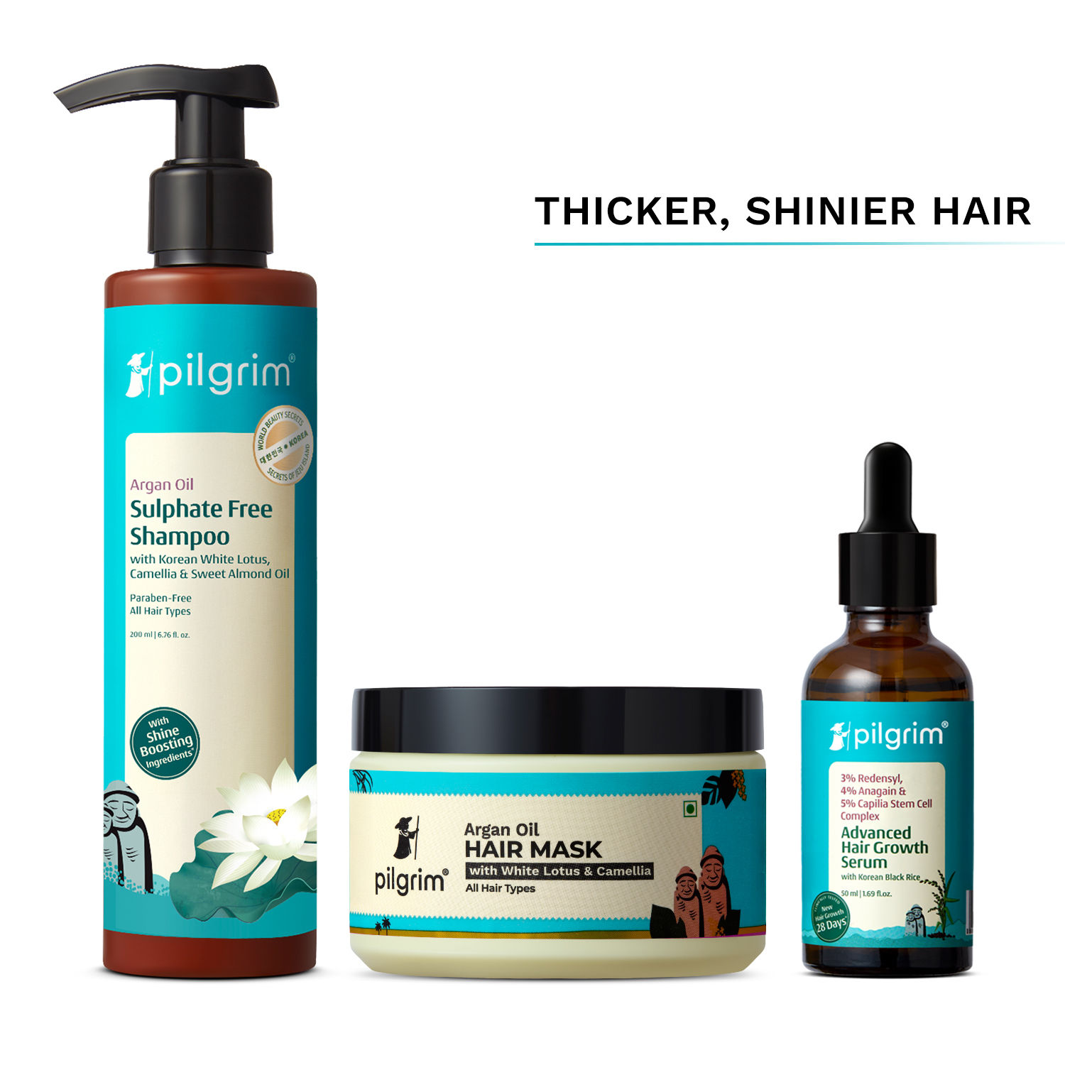 Pilgrim Hair Fall Control & Hair Growth Kit