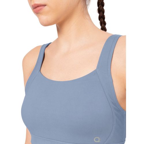 Buy Amante Blue Padded Non-wired Full Coverage High Impact Energize  Performance Sports Bra Online