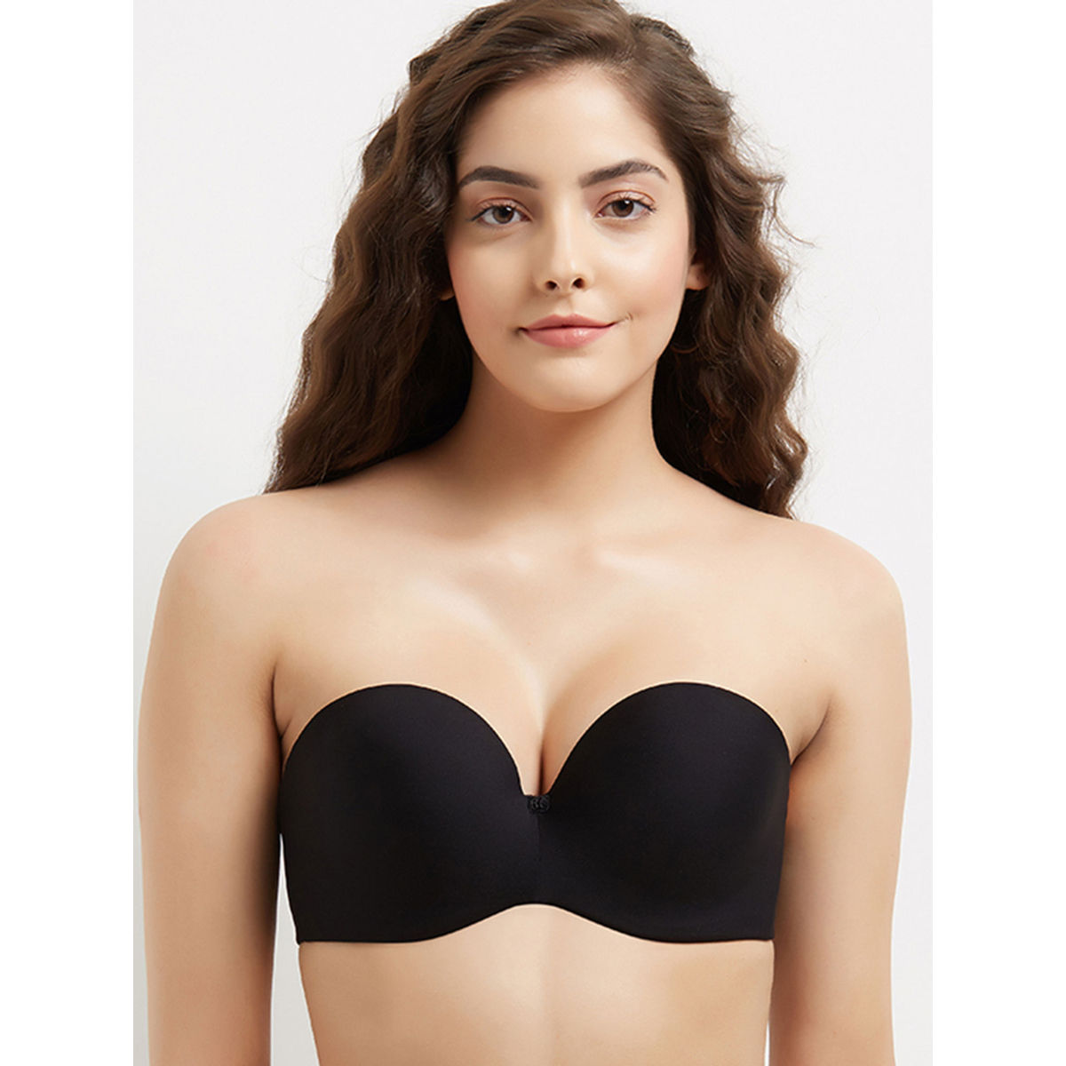 Wacoal Basic Mold Padded Wired Half Cup Strapless T-Shirt Bra - Black (34DD)