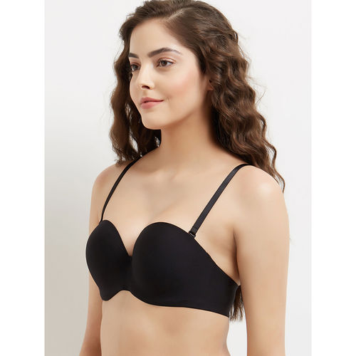 Buy Wacoal Basic Mold Padded Wired Half Cup Strapless T-Shirt Bra - Black  Online