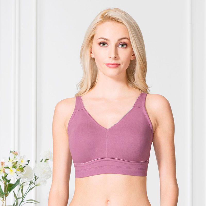 Buy Van Heusen Woman Lingerie And Athleisure Wired Lace Tipped  Antibacterial Bra Purple online