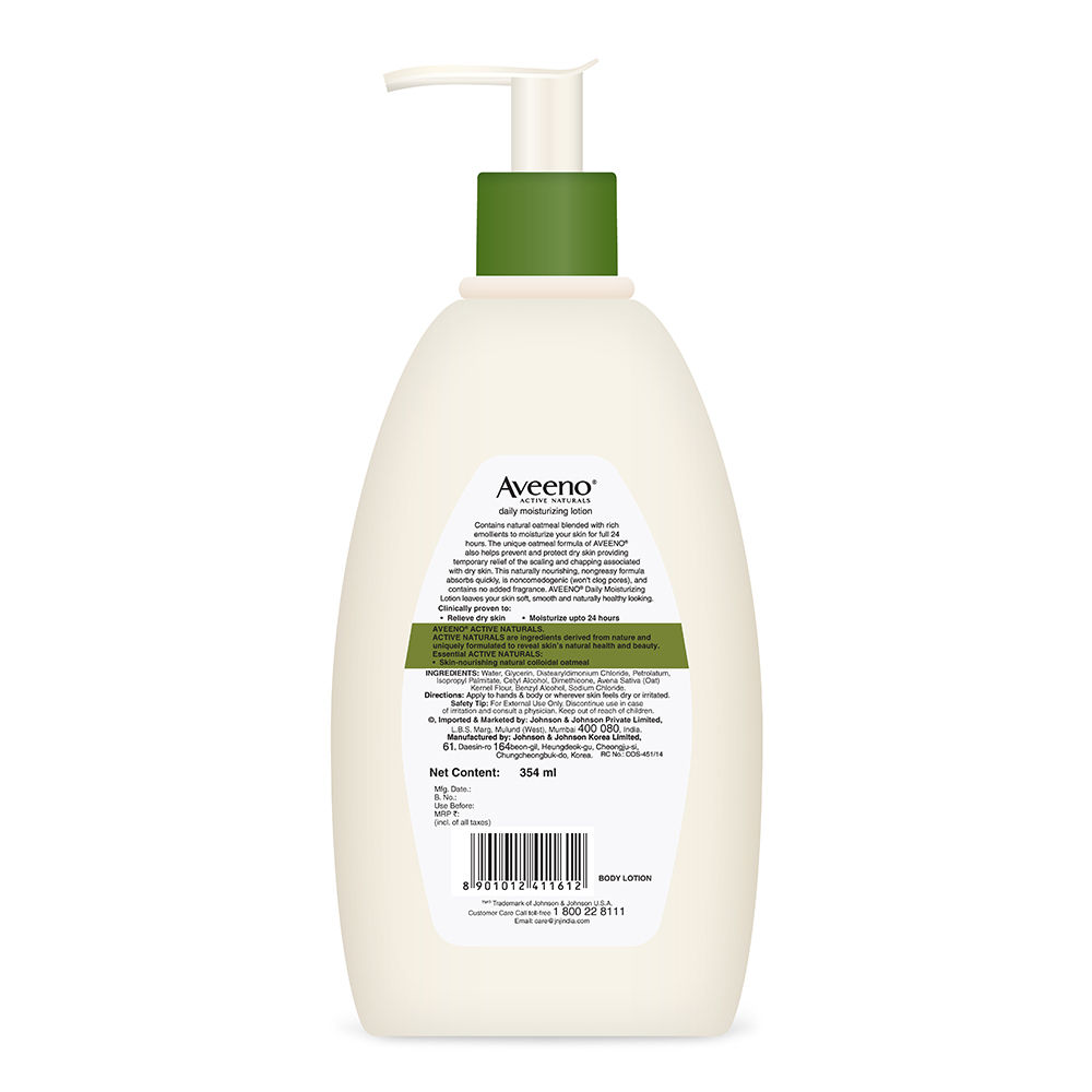 aveeno daily moisturizing lotion for dry skin