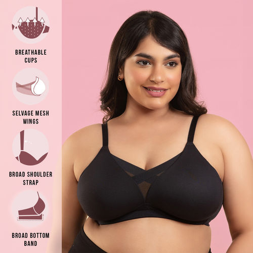 Buy Nykd by Nykaa The Perfect Shaping Infinity Mesh Padded Bra-NYB202 Black  online