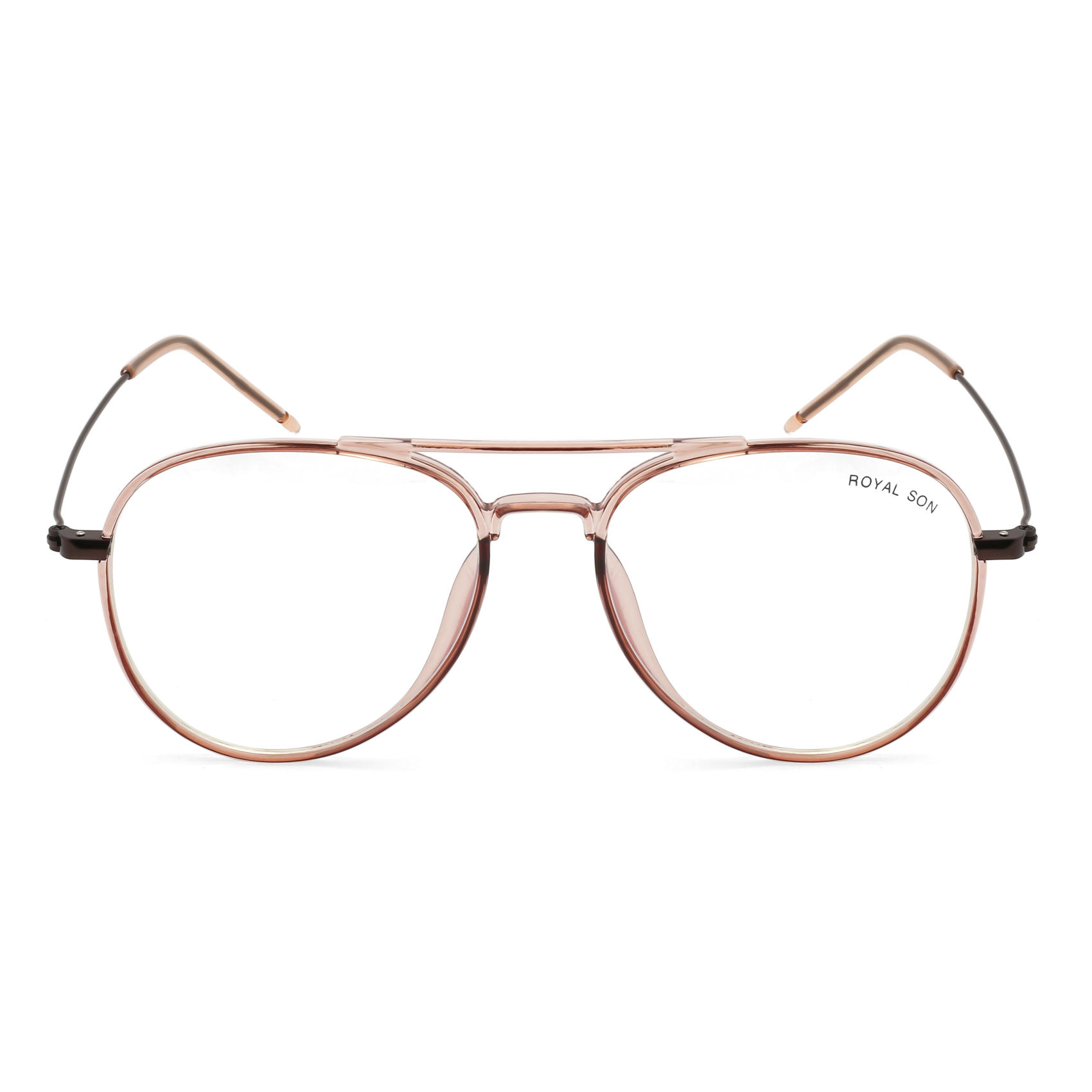 Titanium Screwless Design Aviator Eyeglass Frames Weight: 10.5gr.