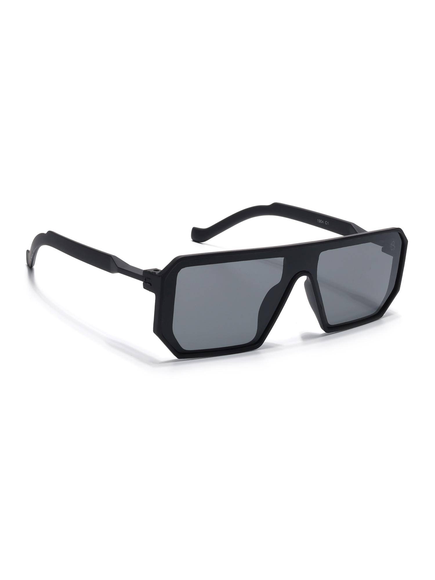 Eyejack Unisex UV Protected Square Grey Lens Sunglasses - 1904CL1032 (54)