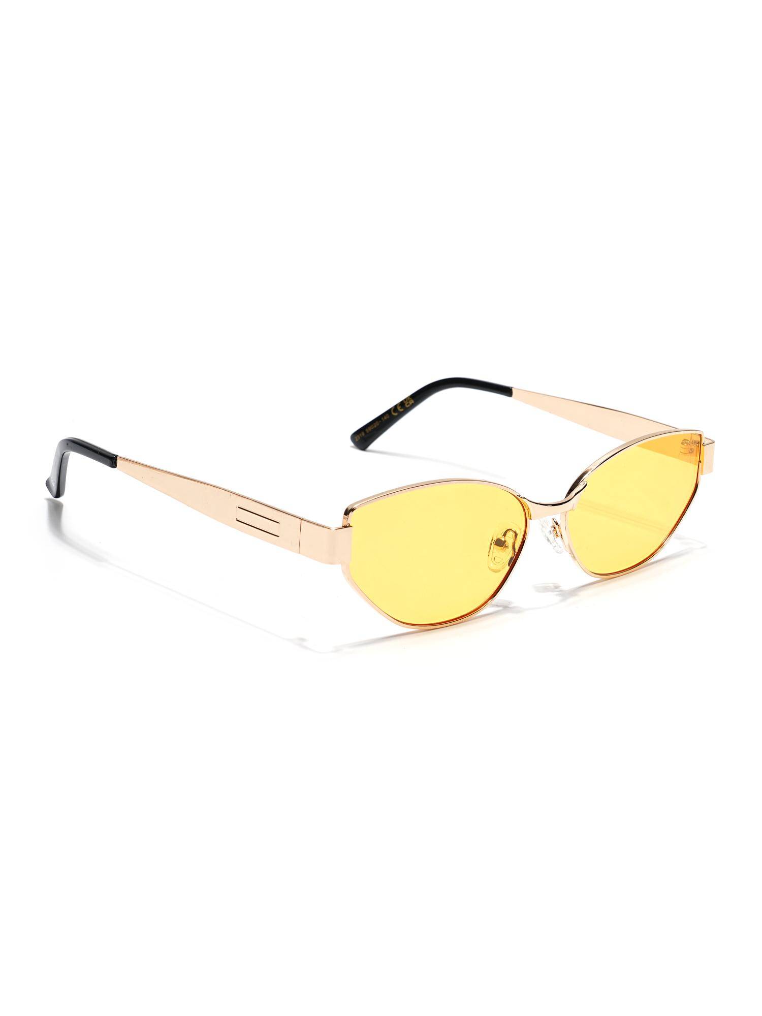 Eyejack Women UV Protected Cat Eye Yellow Lens Sunglasses - 2319CL2176 (59)
