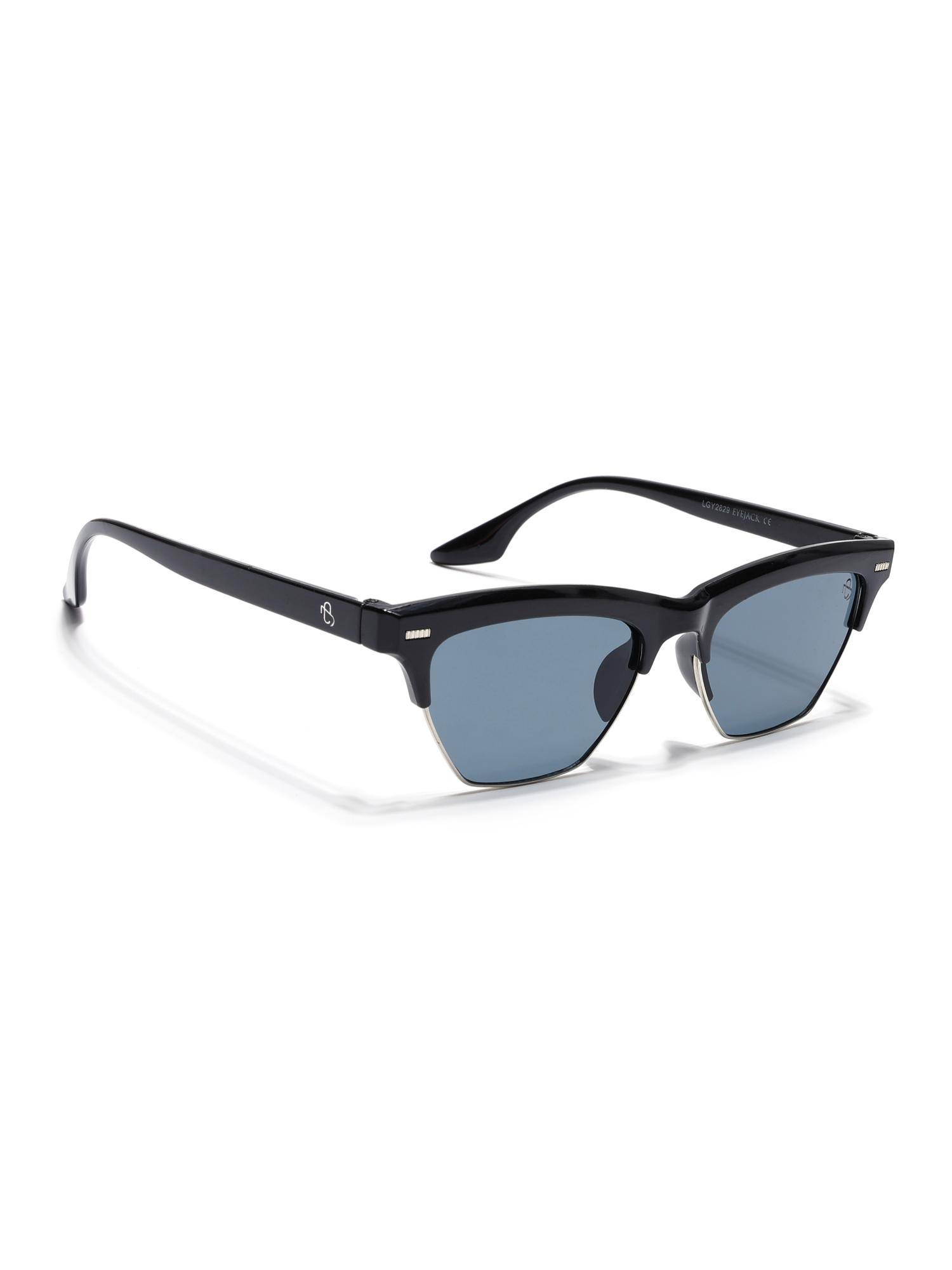 Eyejack Unisex UV Protected Square Grey Lens Sunglasses - 2829CL1208 (52)