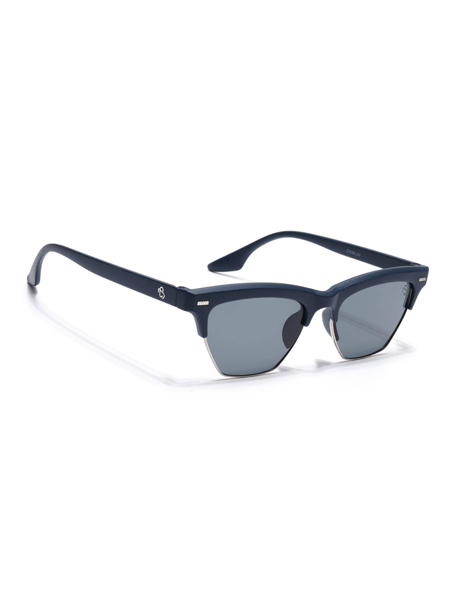 Eyejack Unisex UV Protected Square Grey Lens Sunglasses - 2829CL1212 (52)