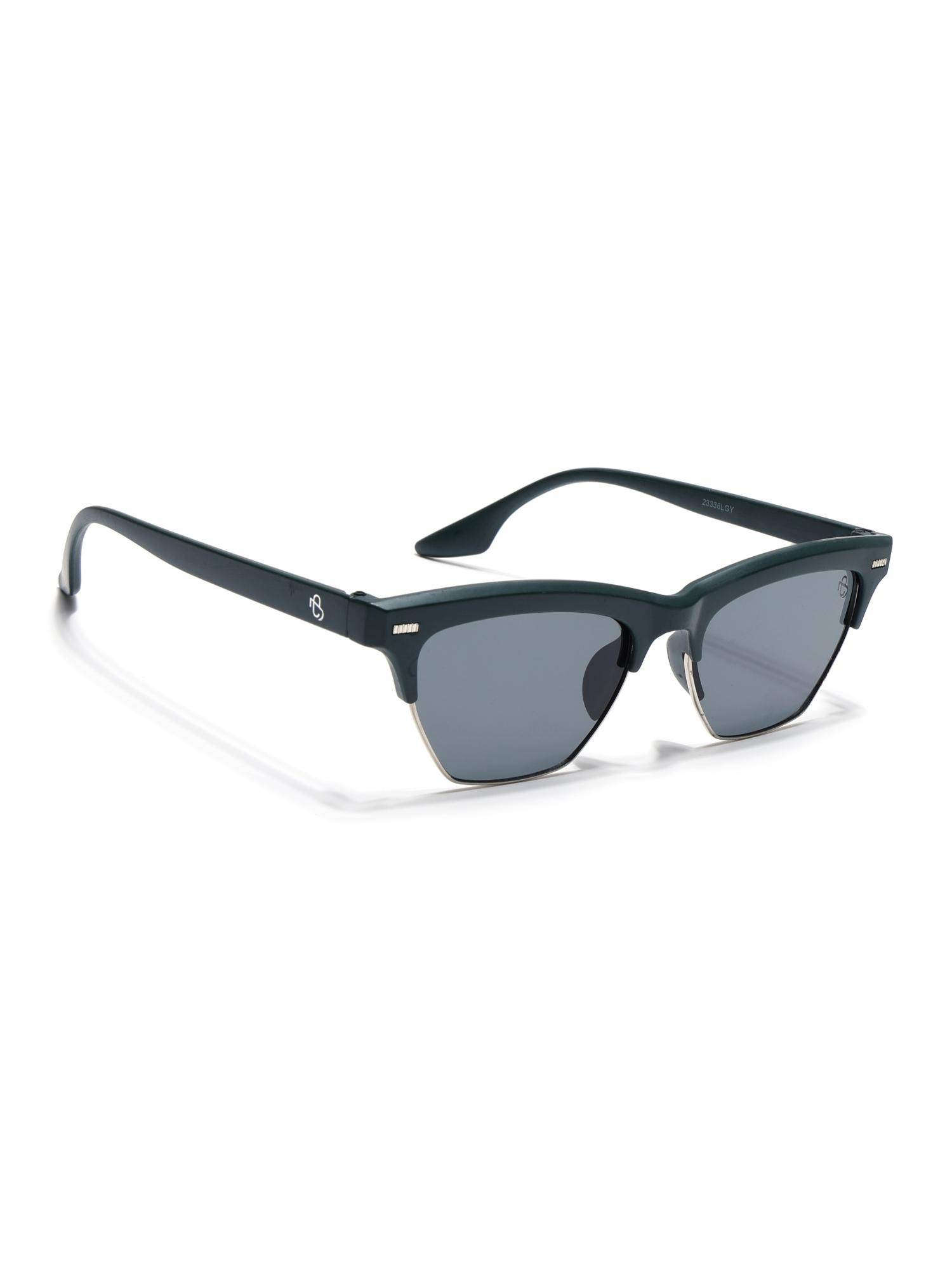Eyejack Unisex UV Protected Square Grey Lens Sunglasses - 2829CL1213 (52)