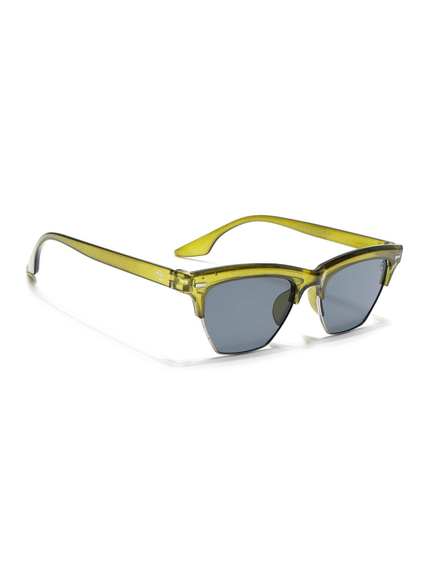 Eyejack Unisex UV Protected Square Grey Lens Sunglasses - 2829CL1215 (52)