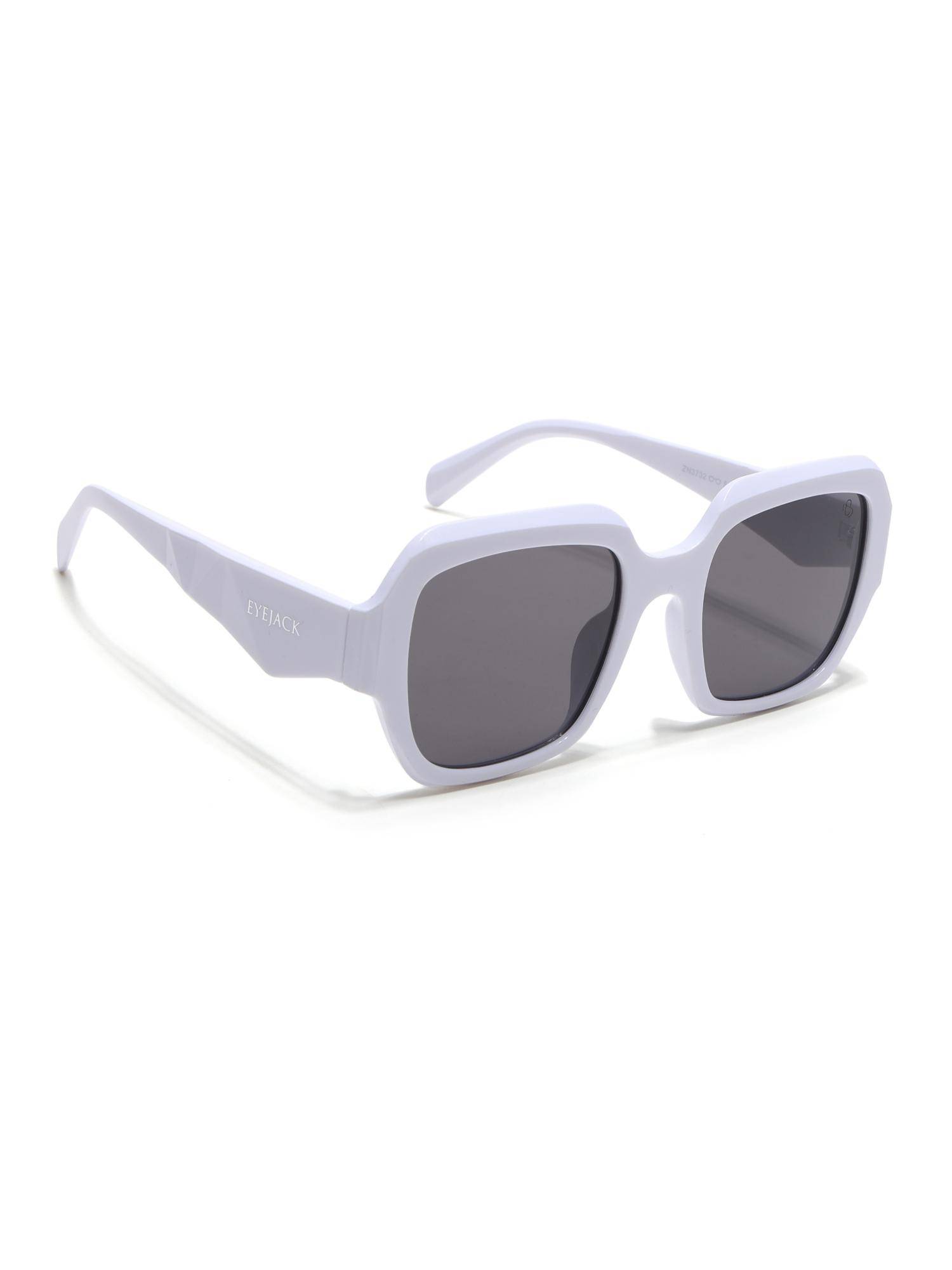 Eyejack Women UV Protected Oversize Grey Lens Sunglasses - 3732CL997 (52)