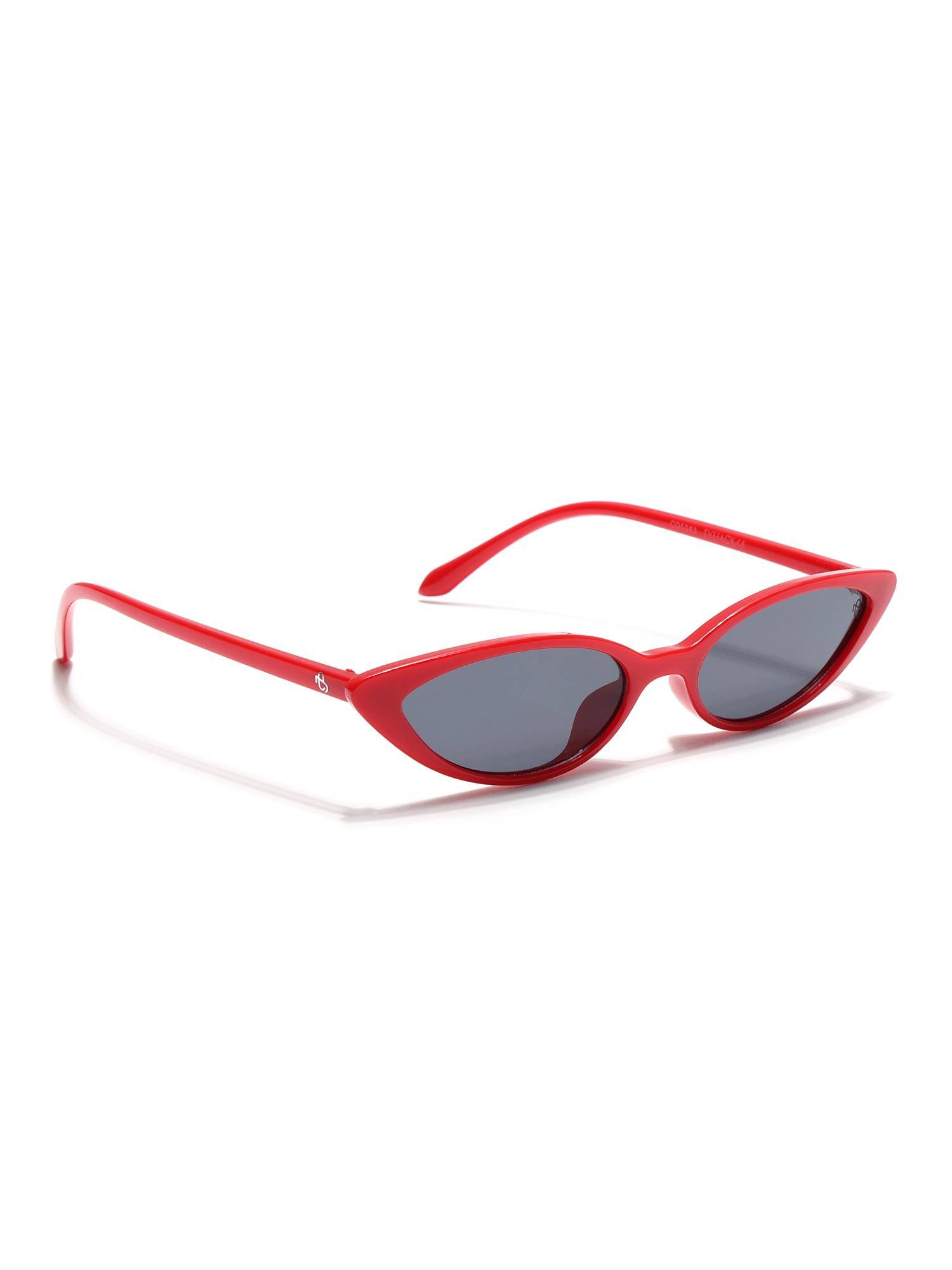Eyejack Women UV Protected Cat Eye Grey Lens Sunglasses - 5083CL1235 (55)