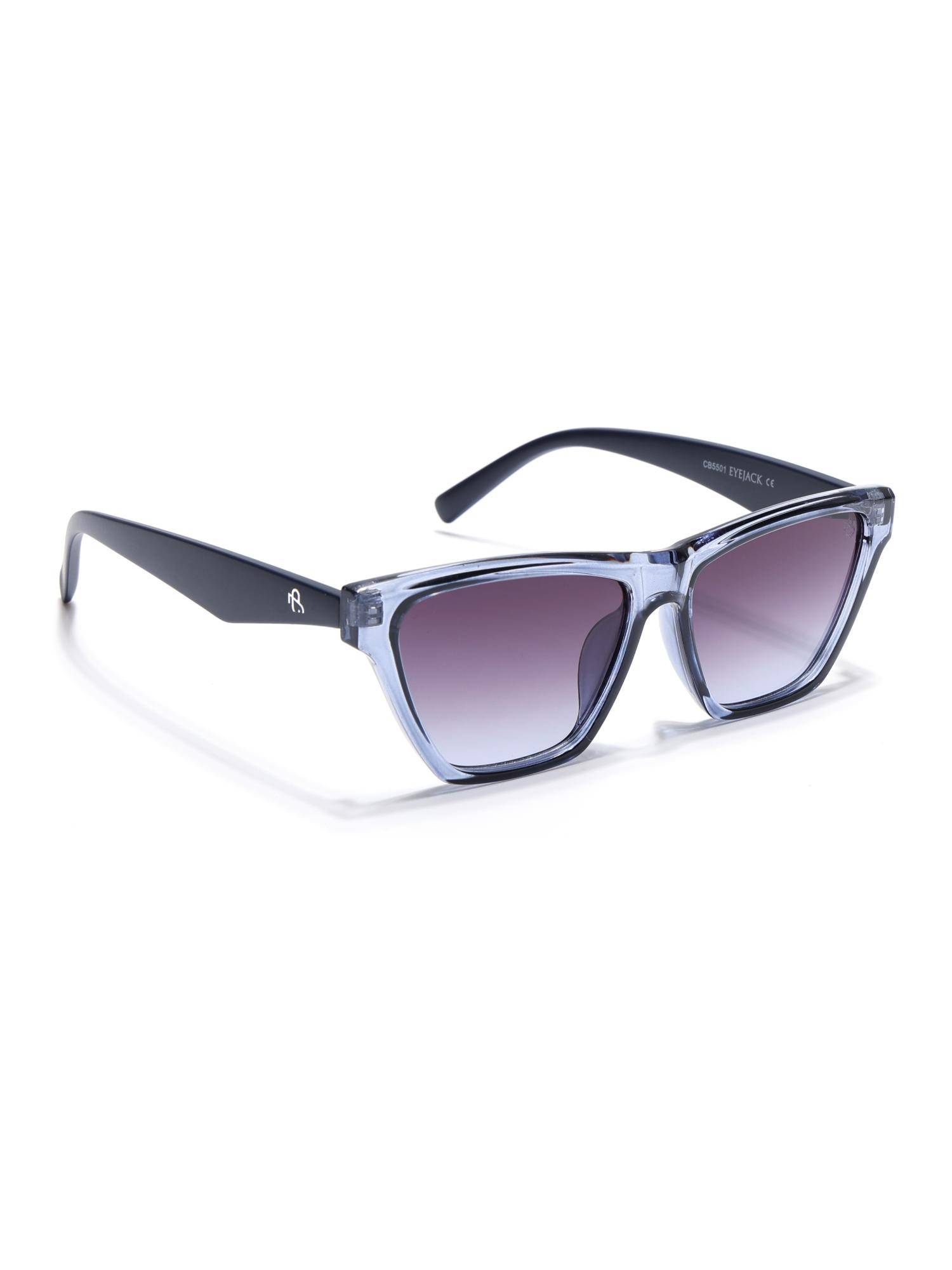 Eyejack Women UV Protected Cat Eye Grey Lens Sunglasses - 5501CL1288 (59)
