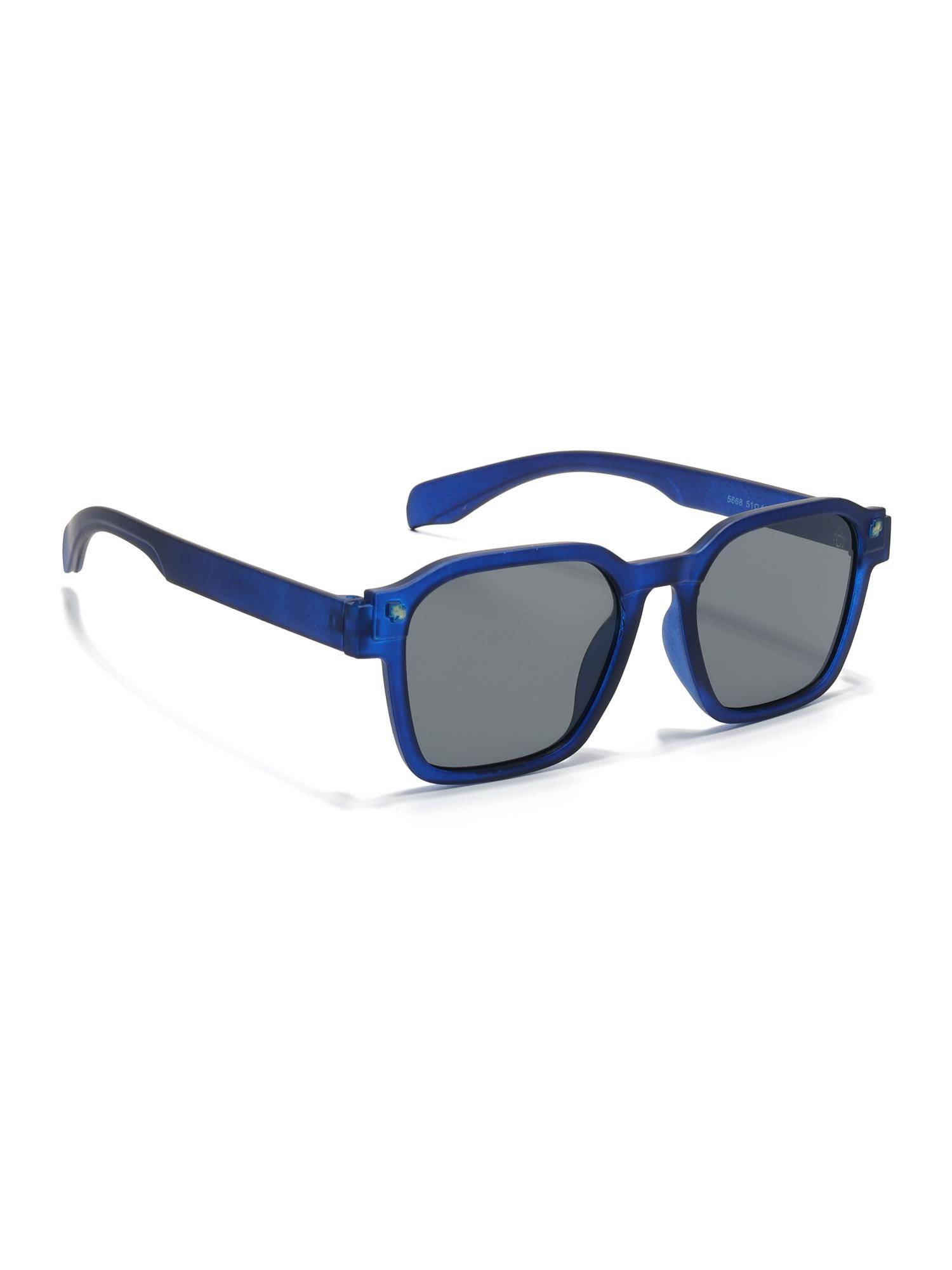 Eyejack Unisex UV Protected Square Grey Lens Sunglasses - 5668CL1045 (51)